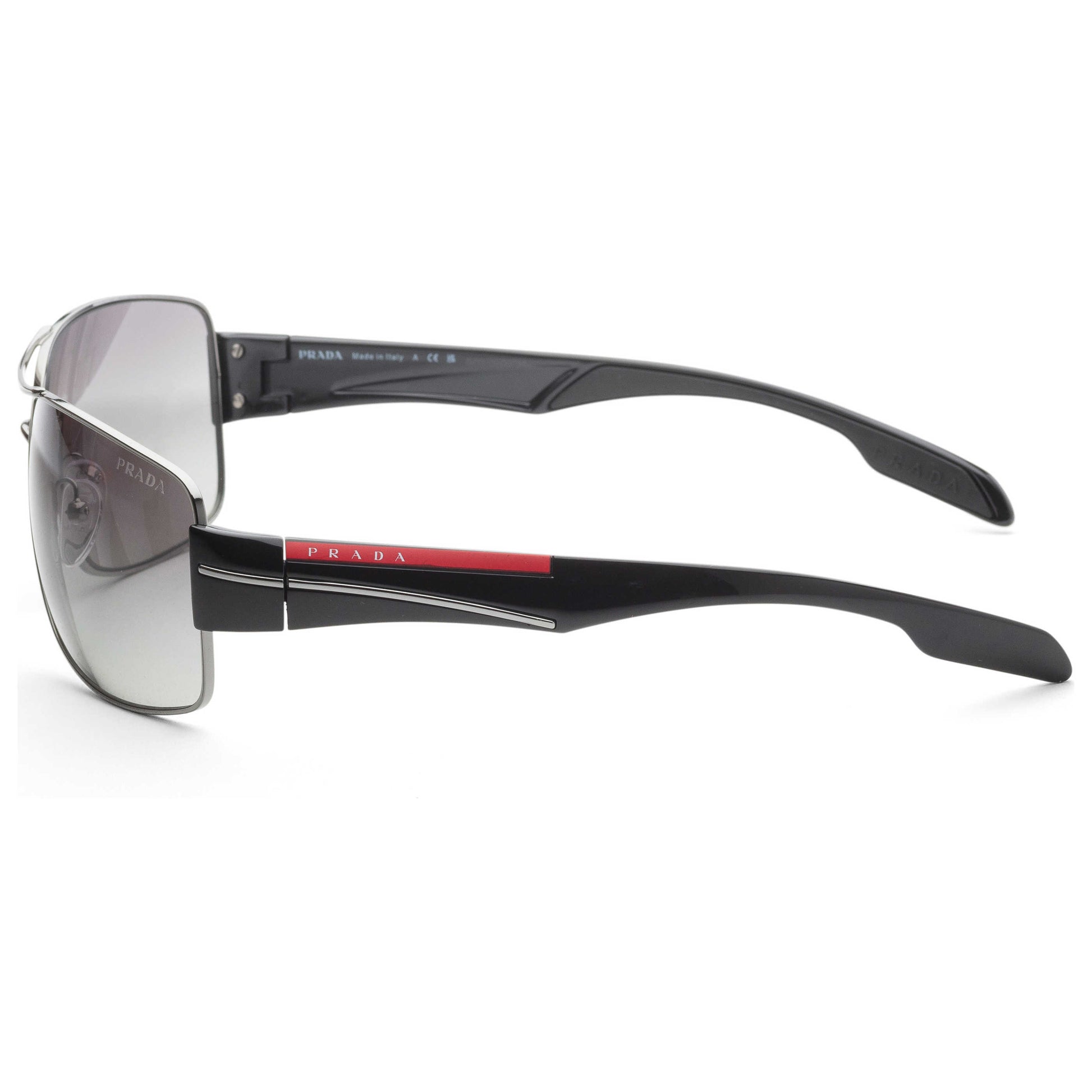Left view of Prada Linea Rossa Men's Sunglasses PS-53NS-5AV3M1