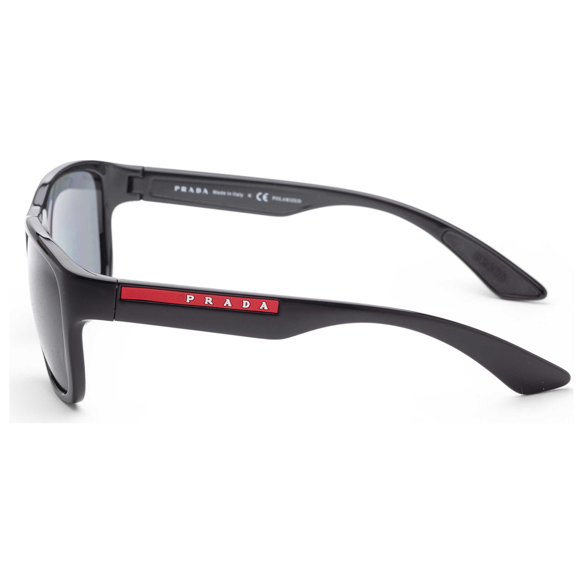 Right view of Prada Linea Rossa Men's Sunglasses PS01US-1AB5Z1-59