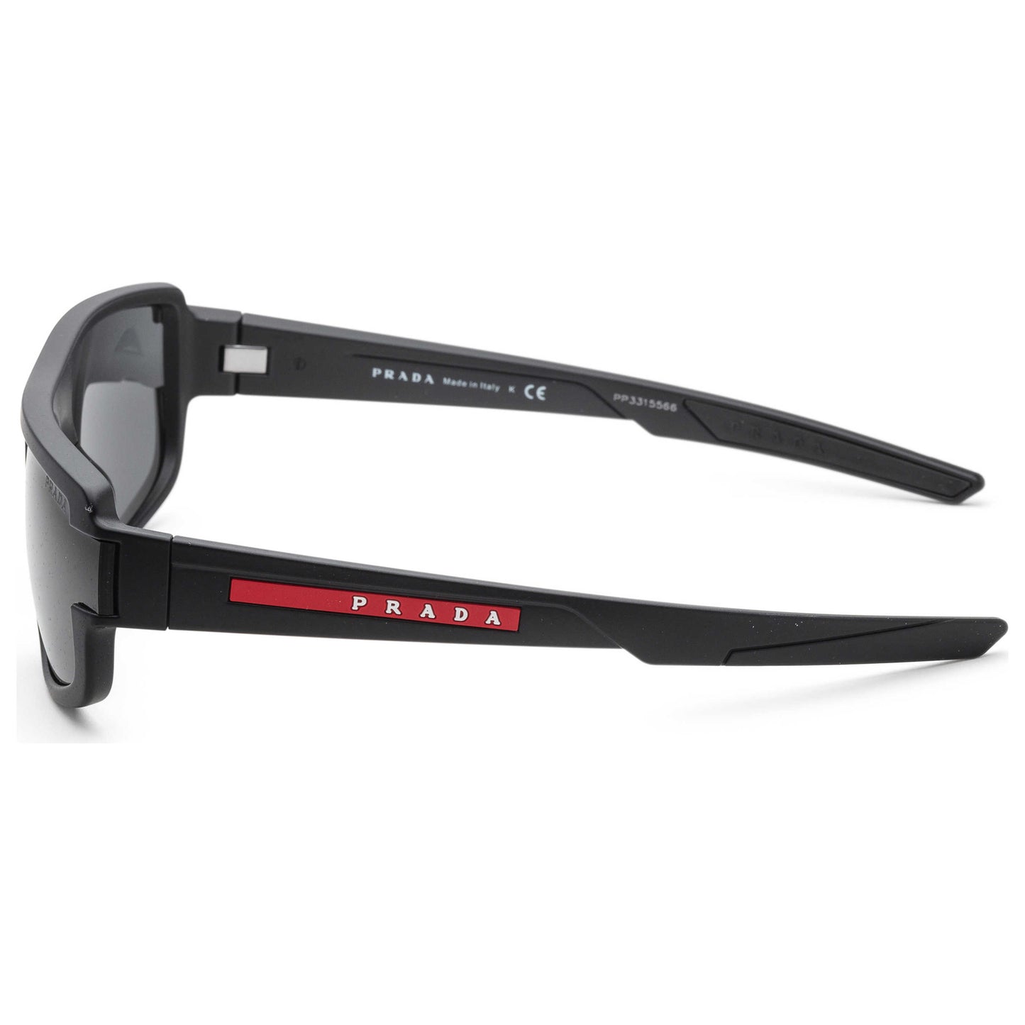 Left view of Prada Linea Rossa Men's Sunglasses PS03WSF-DG006F-66