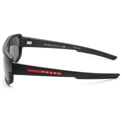 Left view of Prada Linea Rossa Men's Sunglasses PS03WSF-DG006F-66