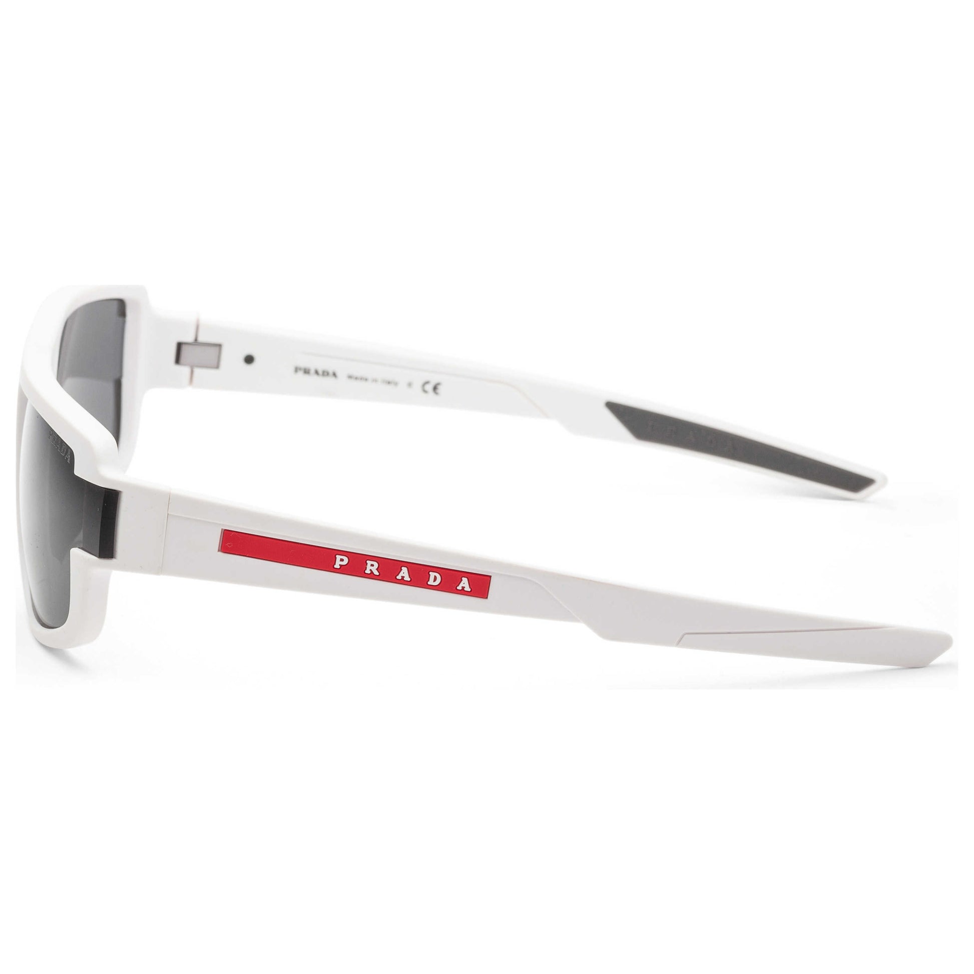 Left view of Prada Linea Rossa Men's Sunglasses PS03WSF-TWK06F-66