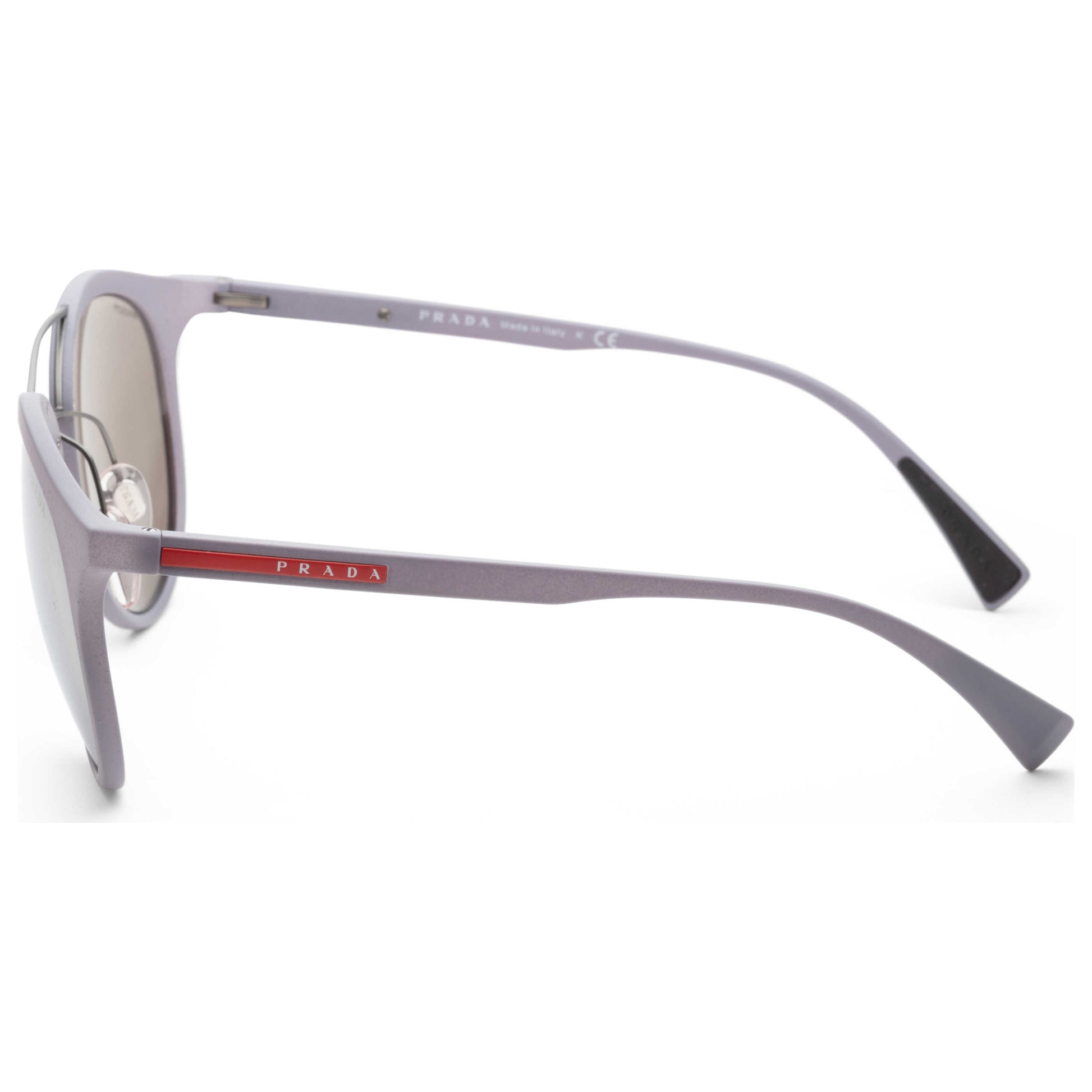 Left view of Prada Linea Rossa Men's Sunglasses PS04RS-K3E2B0-54