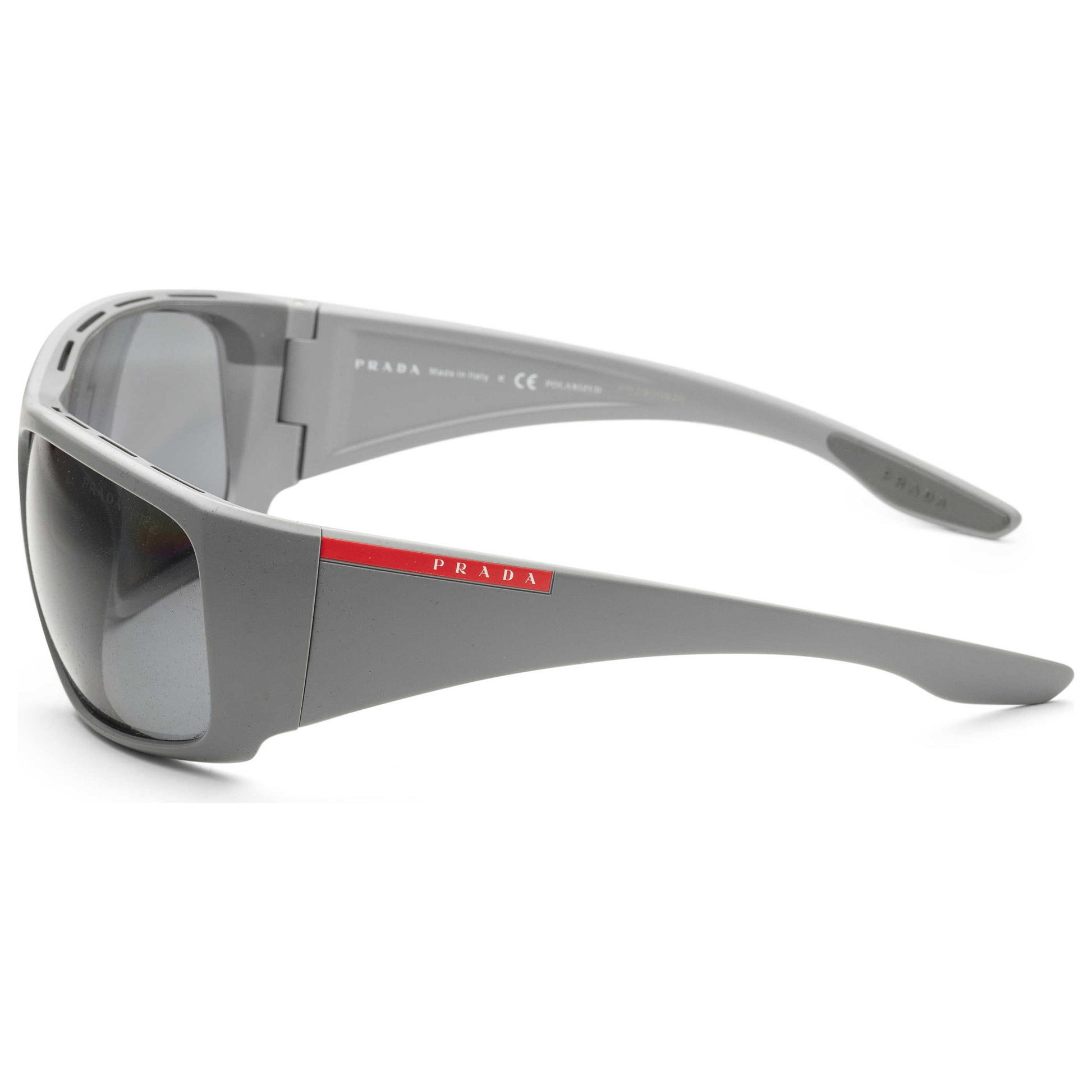 Left view of Prada Linea Rossa Men's Sunglasses PS04VS-NAR5Z166