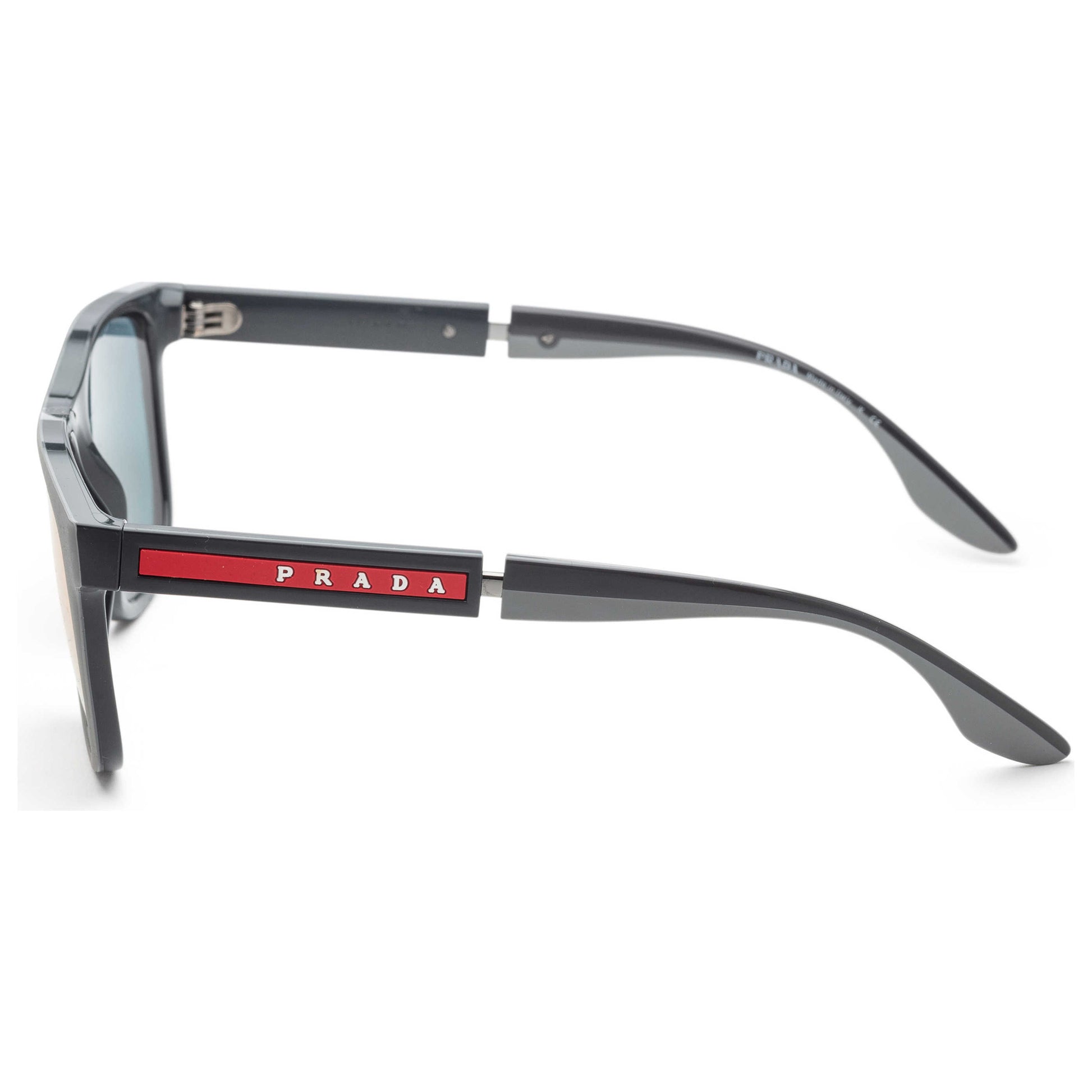 Left view of Prada Linea Rossa Men's Sunglasses PS04XS-01S08F-54