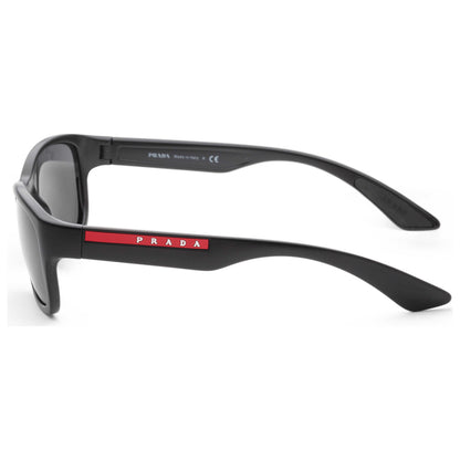 Left view of Prada Linea Rossa Men's Sunglasses PS05VS-1BO5S0-57