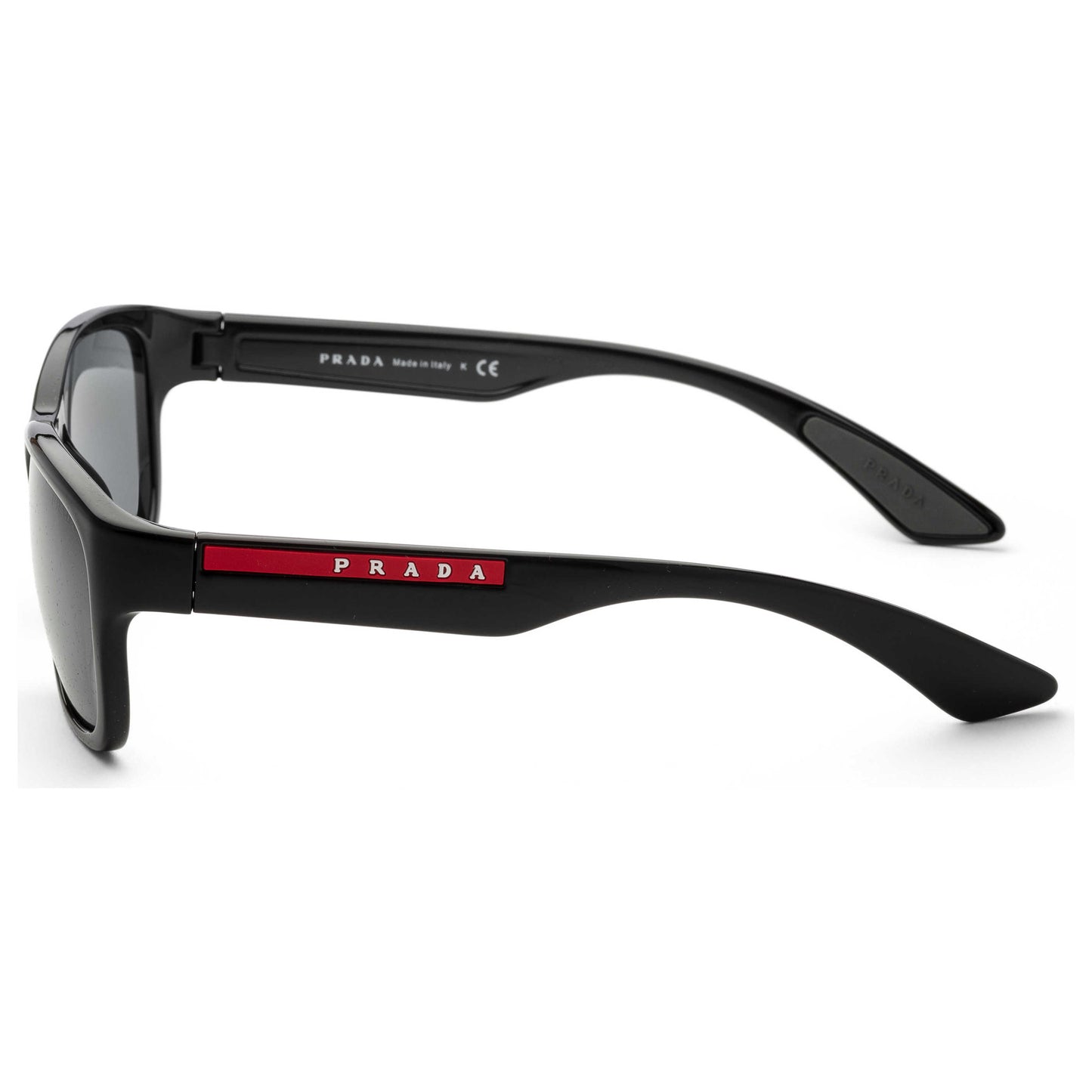 Right view of Prada Linea Rossa Men's Sunglasses PS05VSF-1AB5L0-59