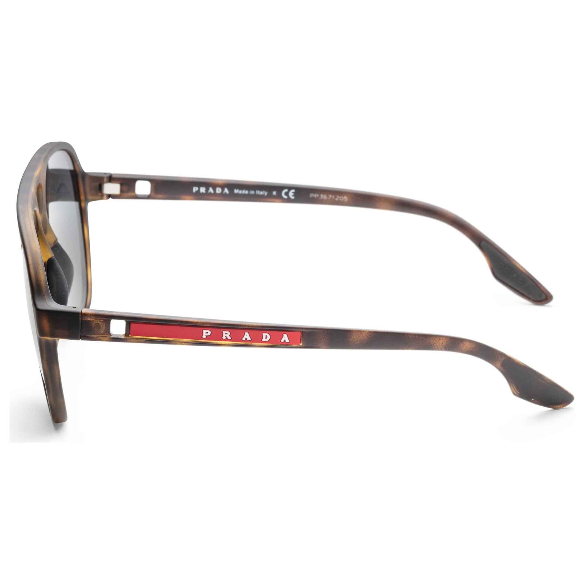 Left view of Prada Linea Rossa Men's Sunglasses PS06WS-58106F