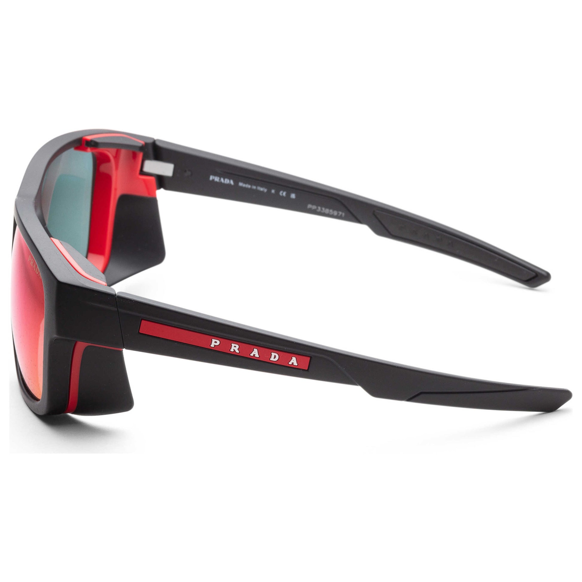 Left view of Prada Linea Rossa Men's Sunglasses PS07WS-DG008F