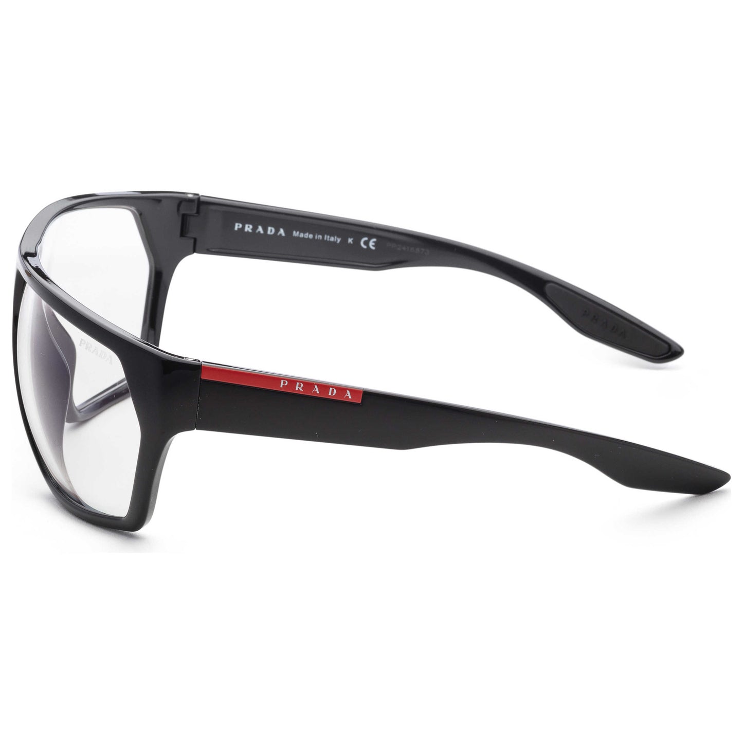 Left view of Prada Linea Rossa Men's Sunglasses PS08US-1AB09H-67