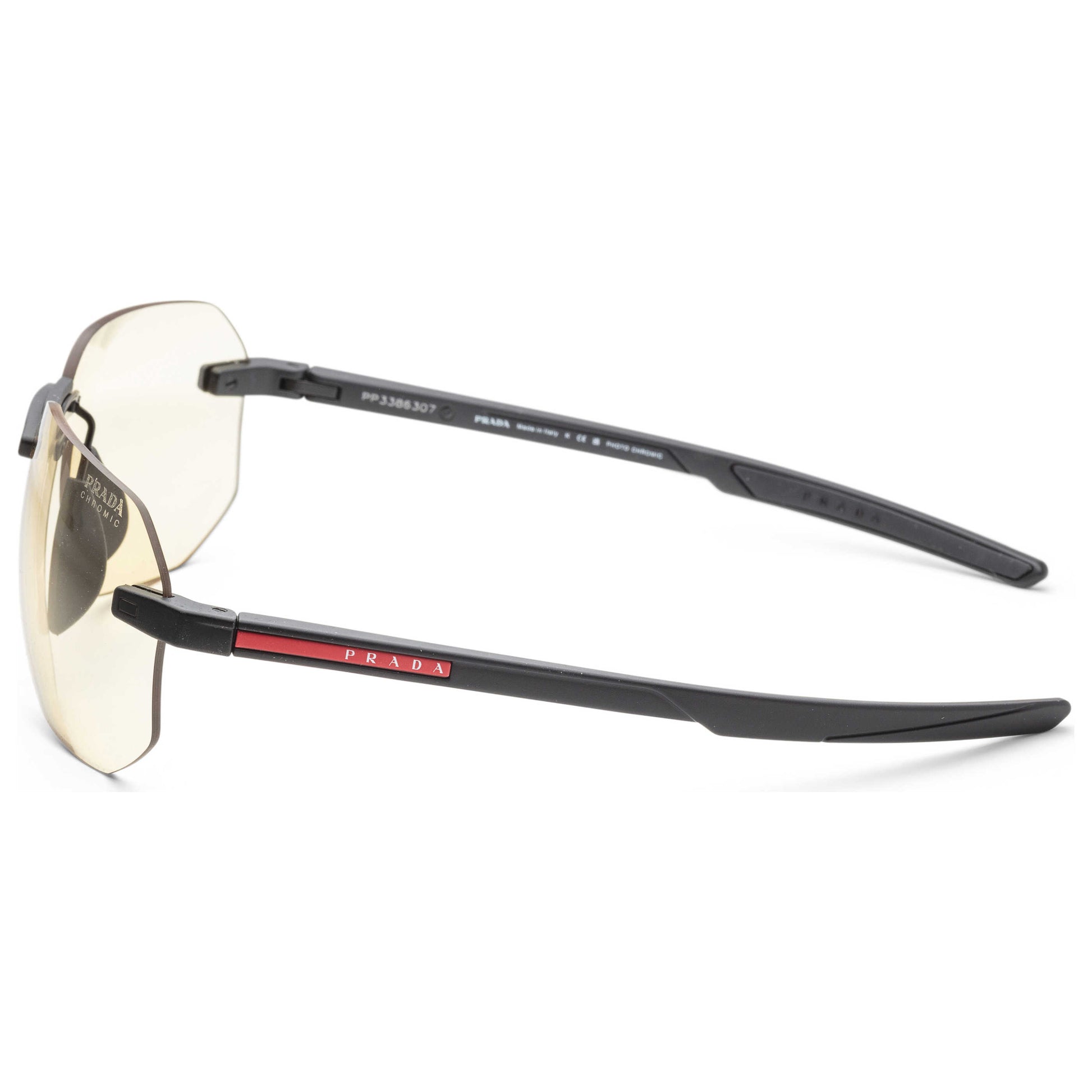 Left view of Prada Linea Rossa Men's Sunglasses PS09WS-DG002S