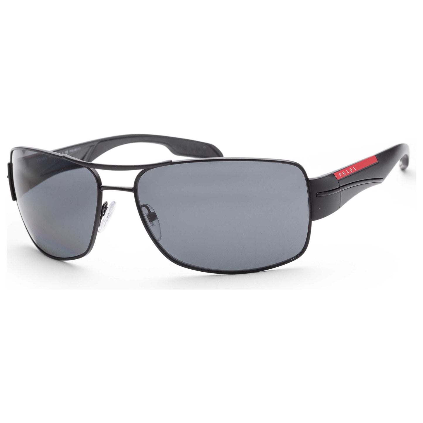 Front view of Prada Linea Rossa Men's Sunglasses PS53NS-1BO5Z1-65