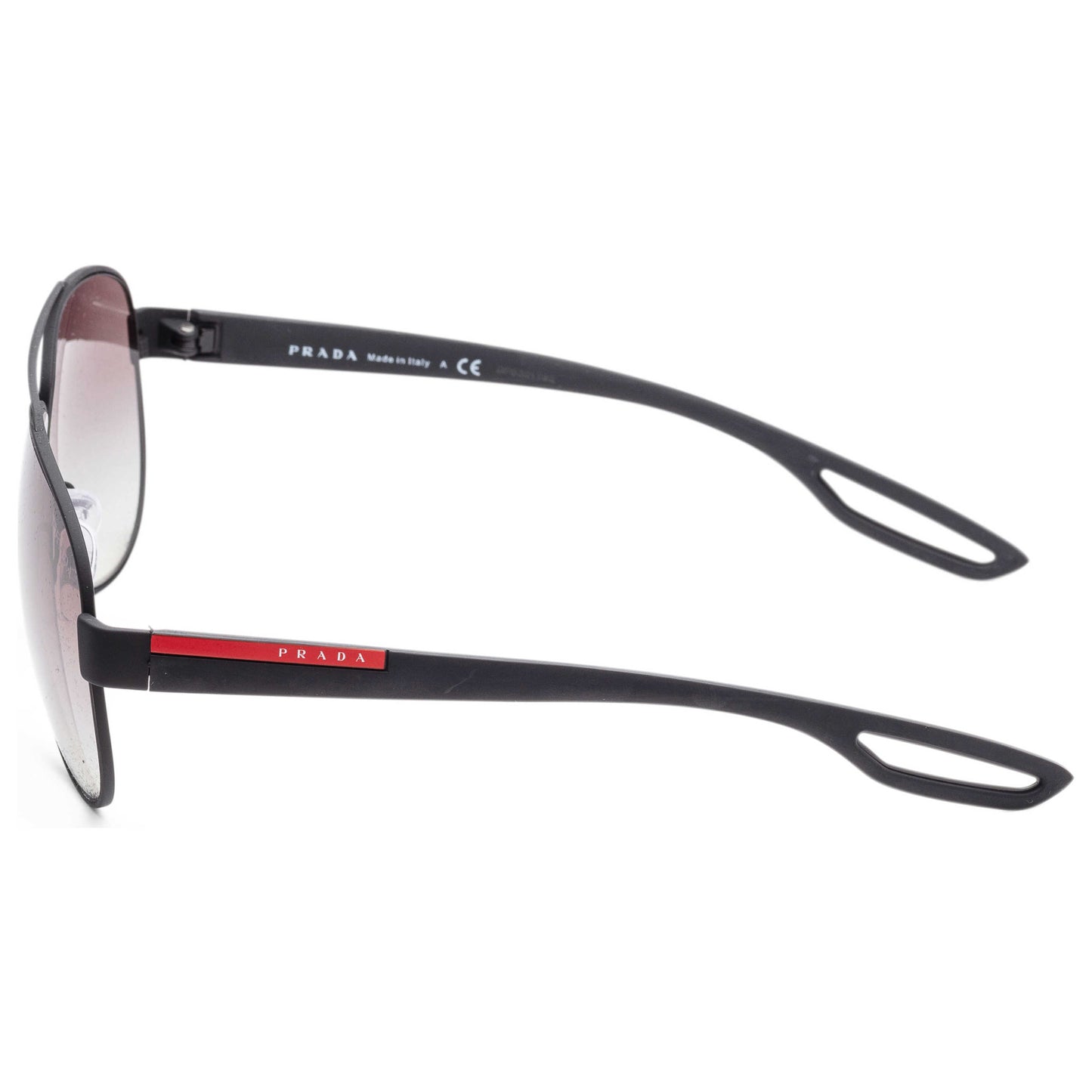 Left view of Prada Linea Rossa Men's Sunglasses PS55QS-DG00A762