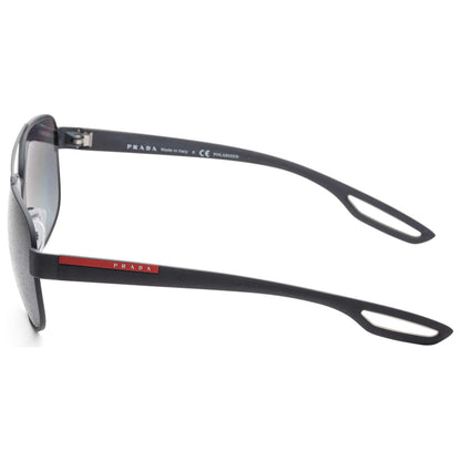 Left view of Prada Linea Rossa Men's Sunglasses PS58QS-TFZ5W163