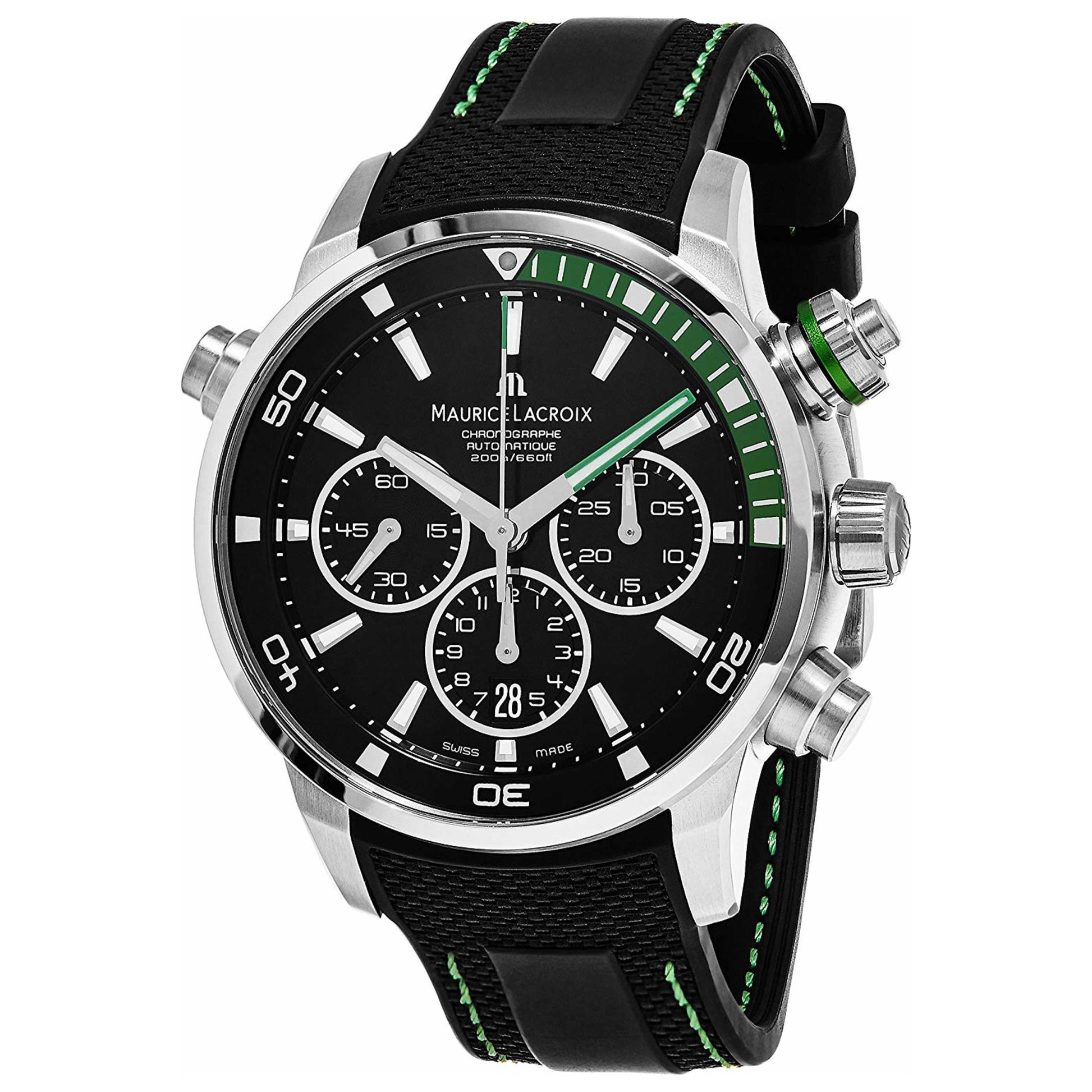 Front view of Maurice Lacroix Pontos Men's Automatic Watch PT6018-SS001-331-1