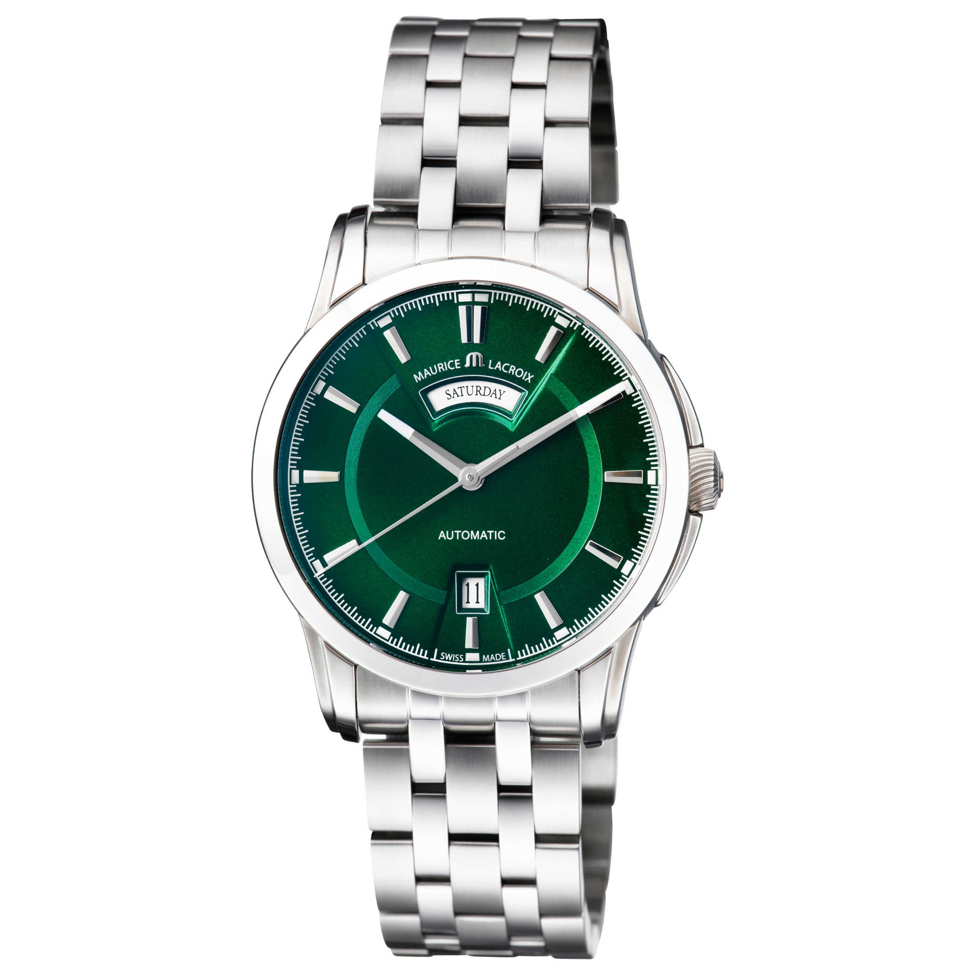 Front view of Maurice Lacroix Pontos Men's Automatic Watch PT6158-SS002-63E-1