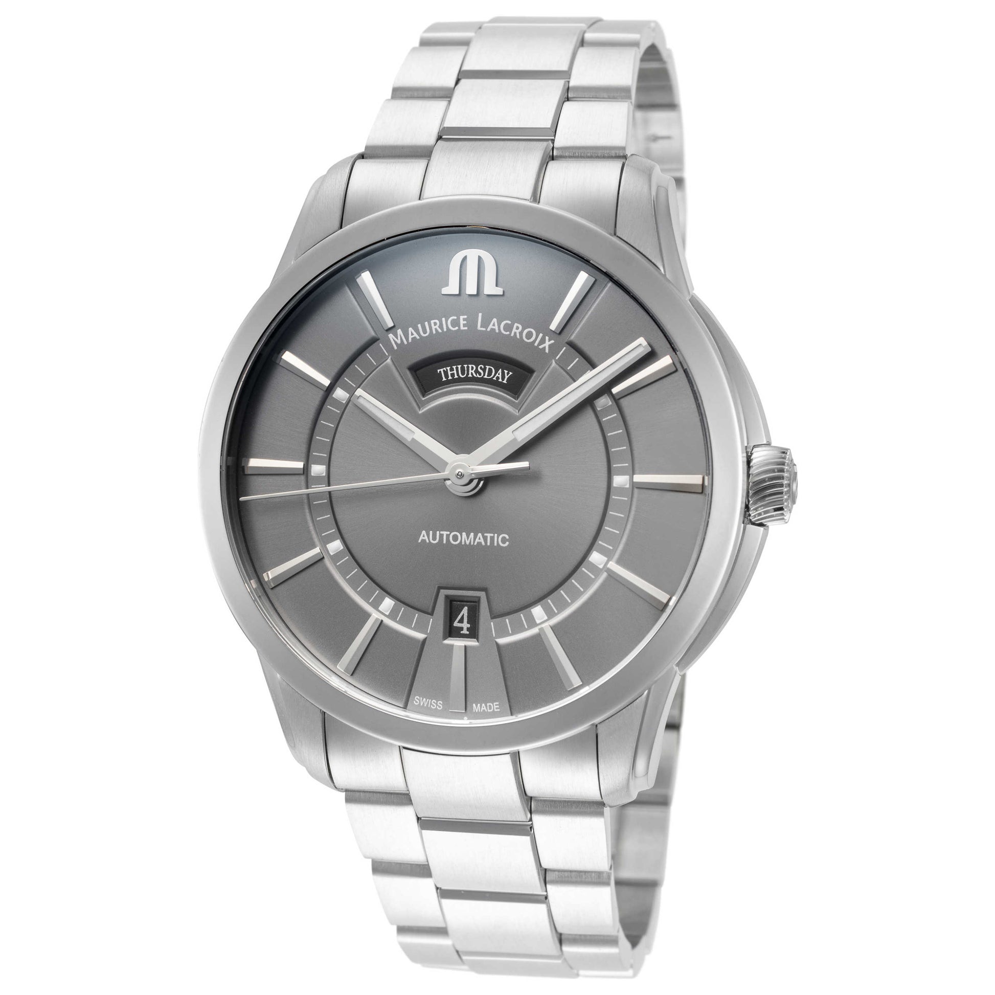 Front view of Maurice Lacroix Pontos Men's Automatic Watch PT6358-SS002-332