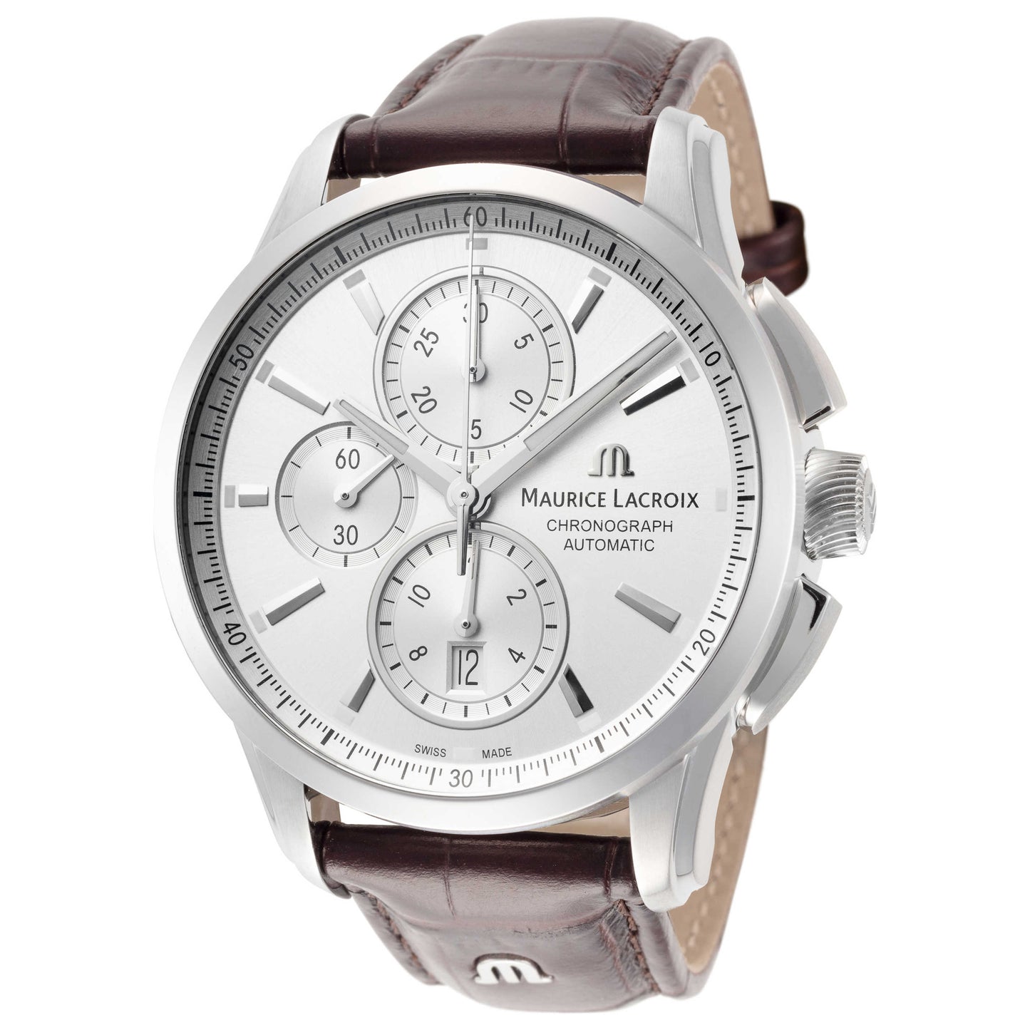 Front view of Maurice Lacroix Pontos Men's Automatic Watch PT6388-SS001-130-1