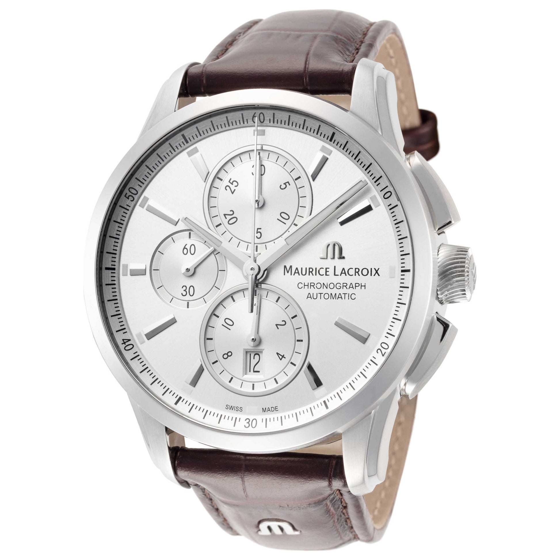 Front view of Maurice Lacroix Pontos Men's Automatic Watch PT6388-SS001-130-1