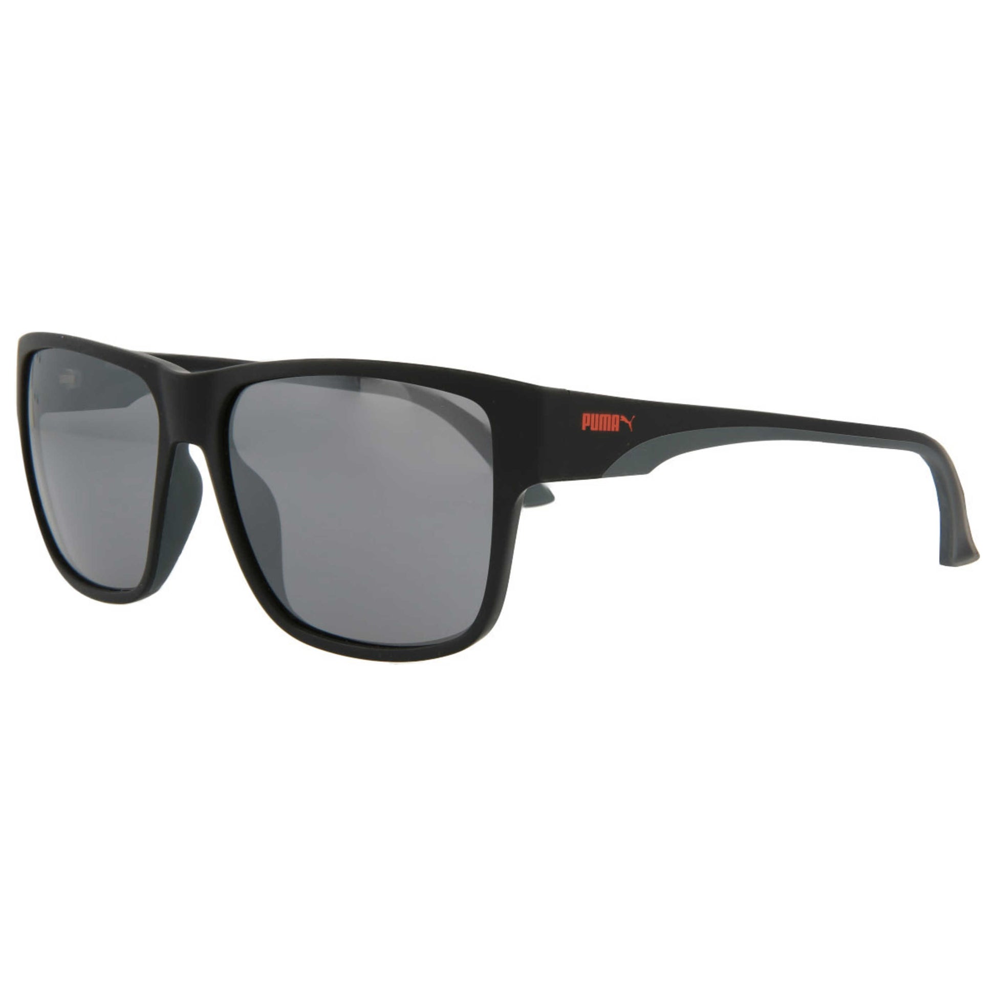 Front view of Puma Core Unisex Sunglasses PU0014SA-30000016-002
