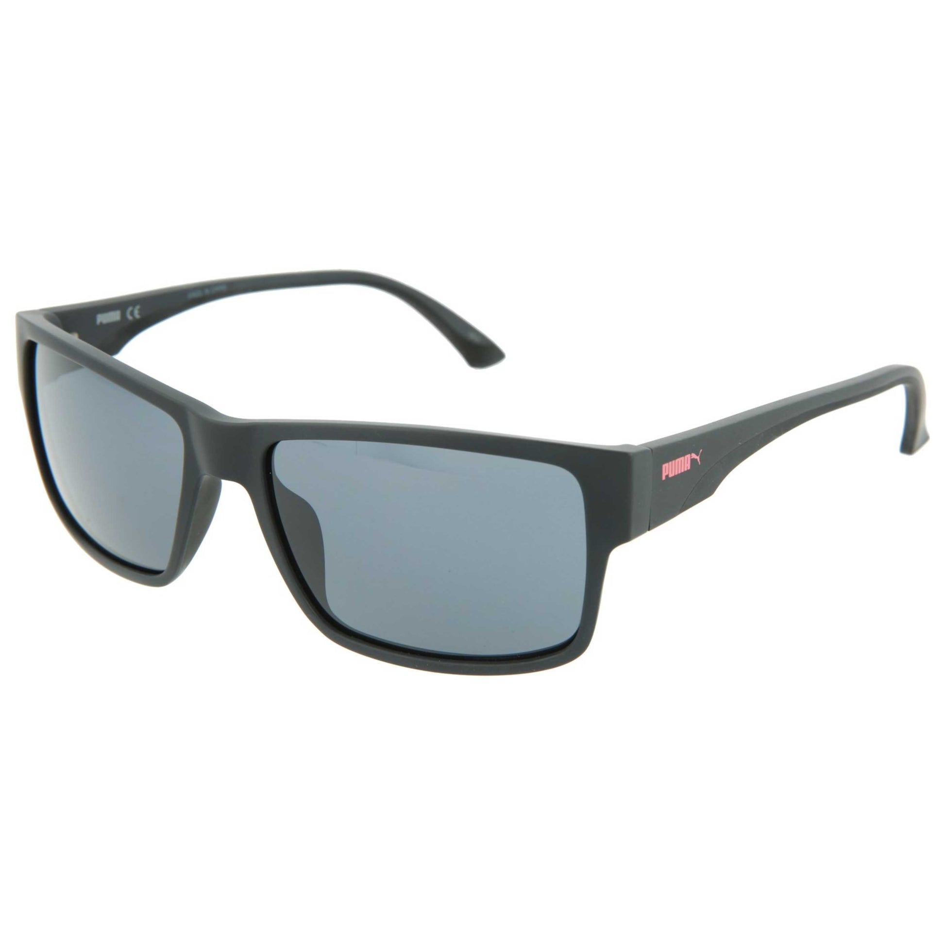 Front view of Puma Core Unisex Sunglasses PU0015SA-30000018-001