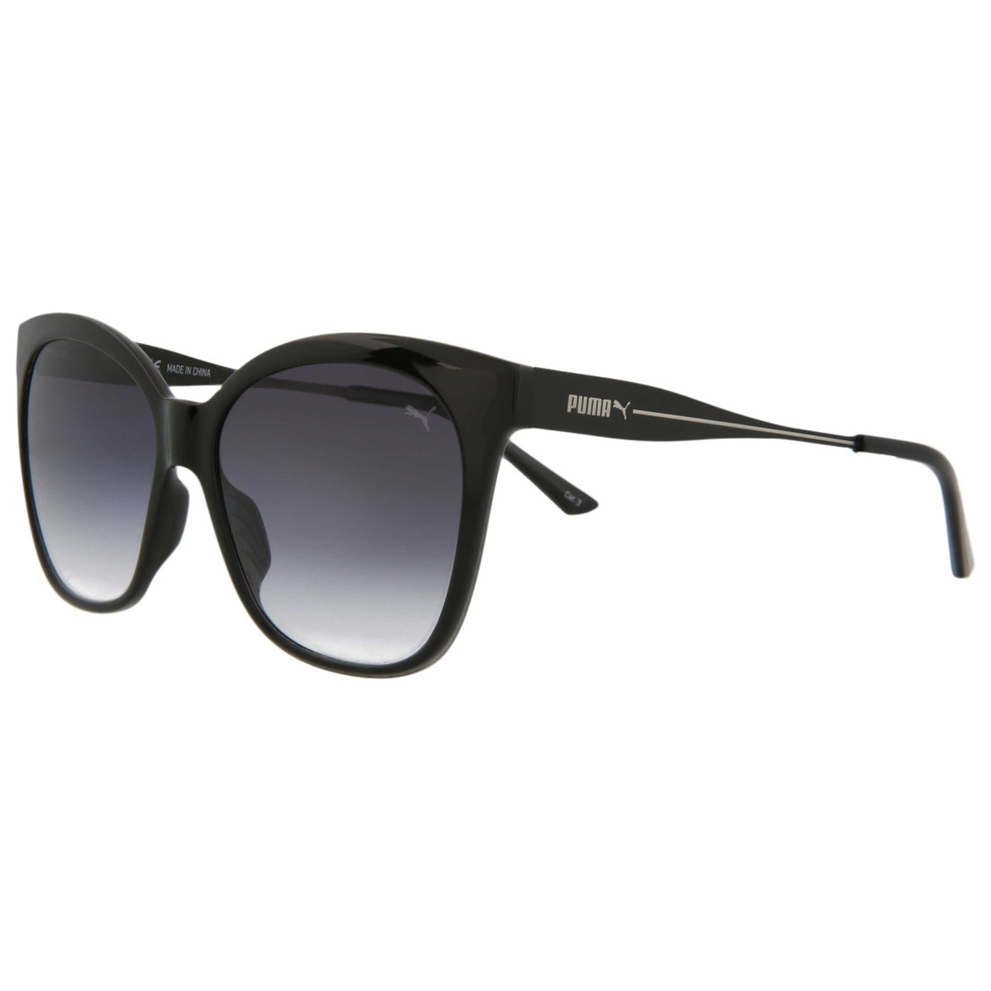Front view of Puma Core Women's Sunglasses PU0171S-30002749-001