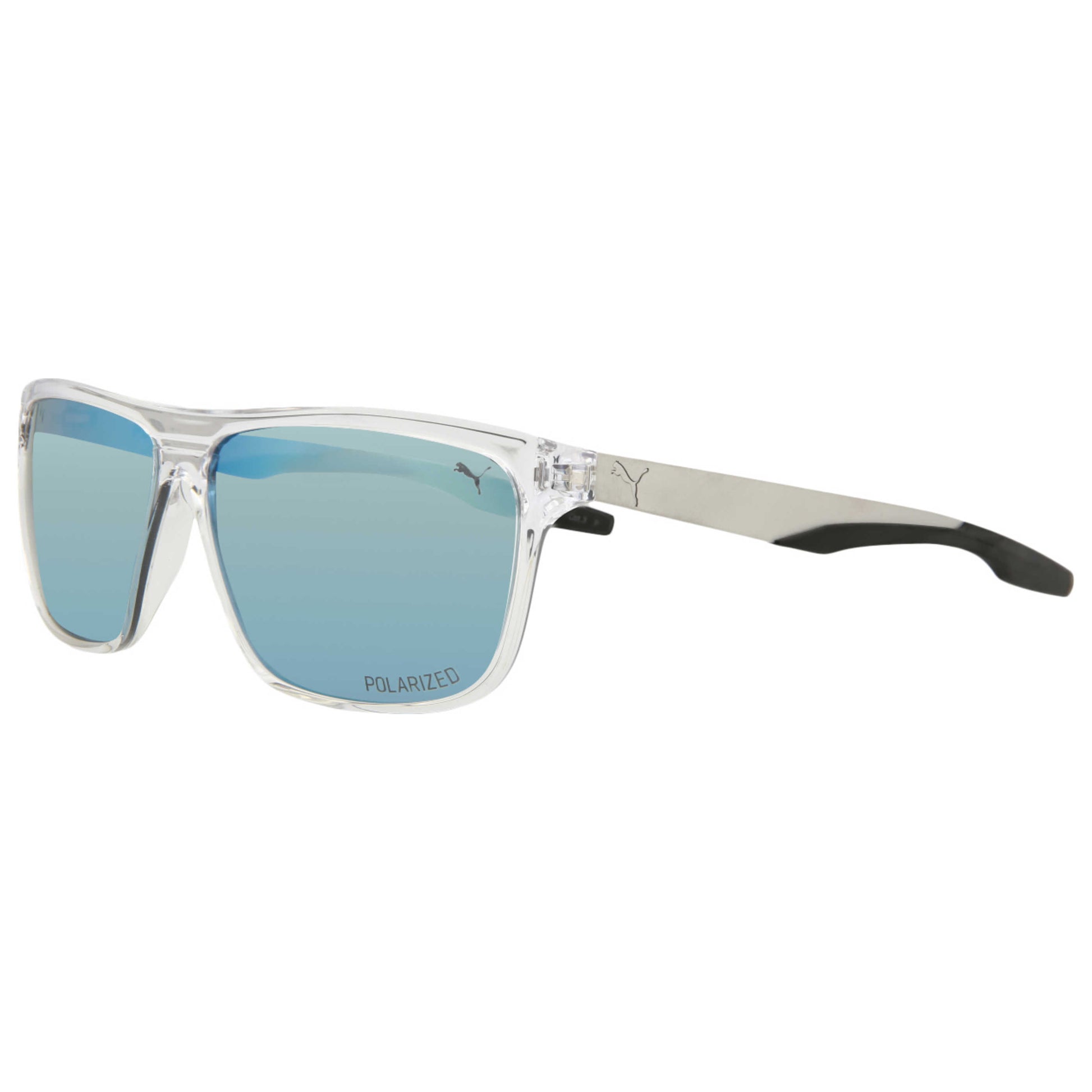 Front view of Puma Core Men's Sunglasses PU0221S-30007346-004