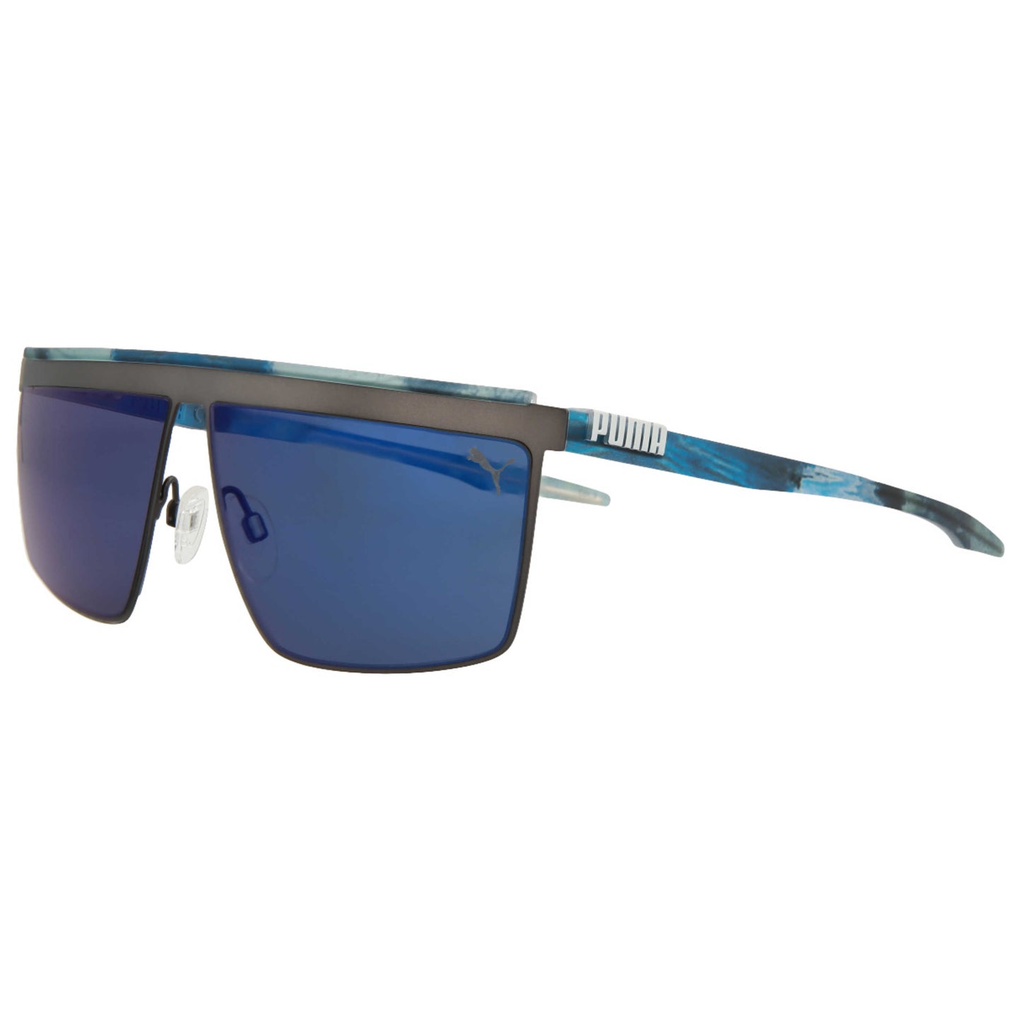 Front view of Puma Core Unisex Sunglasses PU0313S-30009601-002