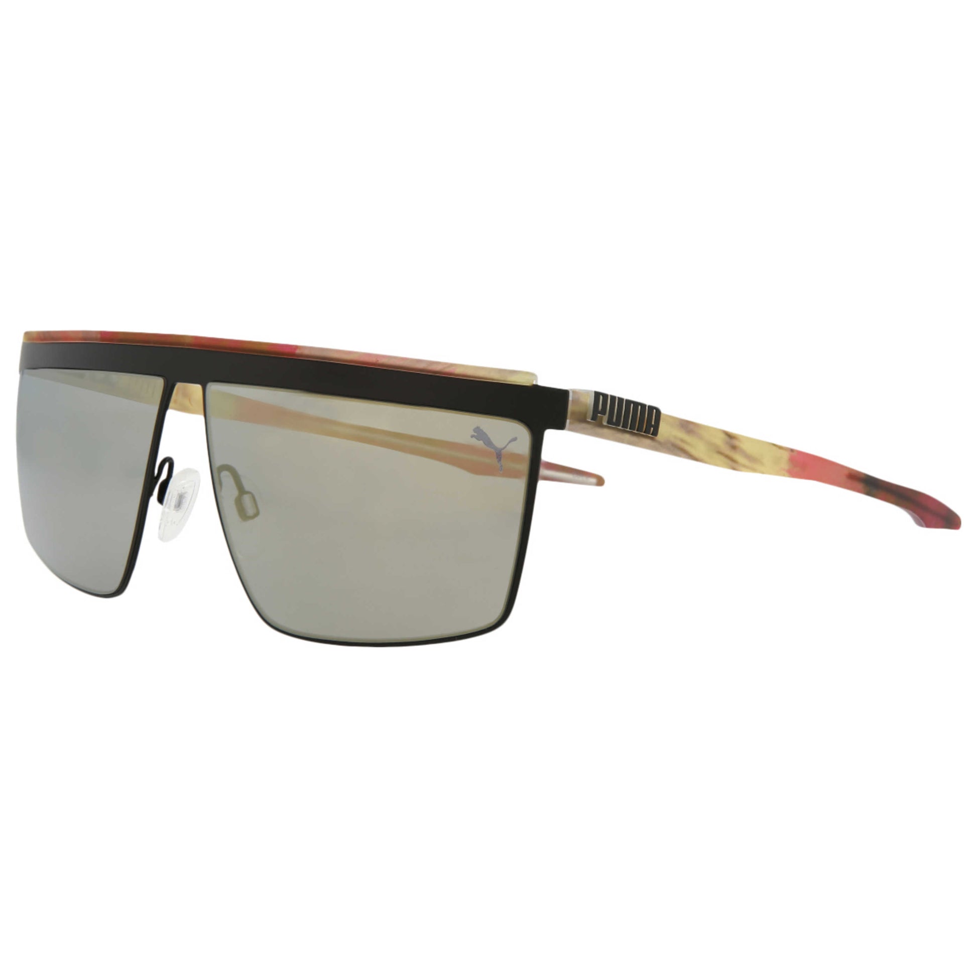 Front view of Puma Core Unisex Sunglasses PU0313S-30009601-003