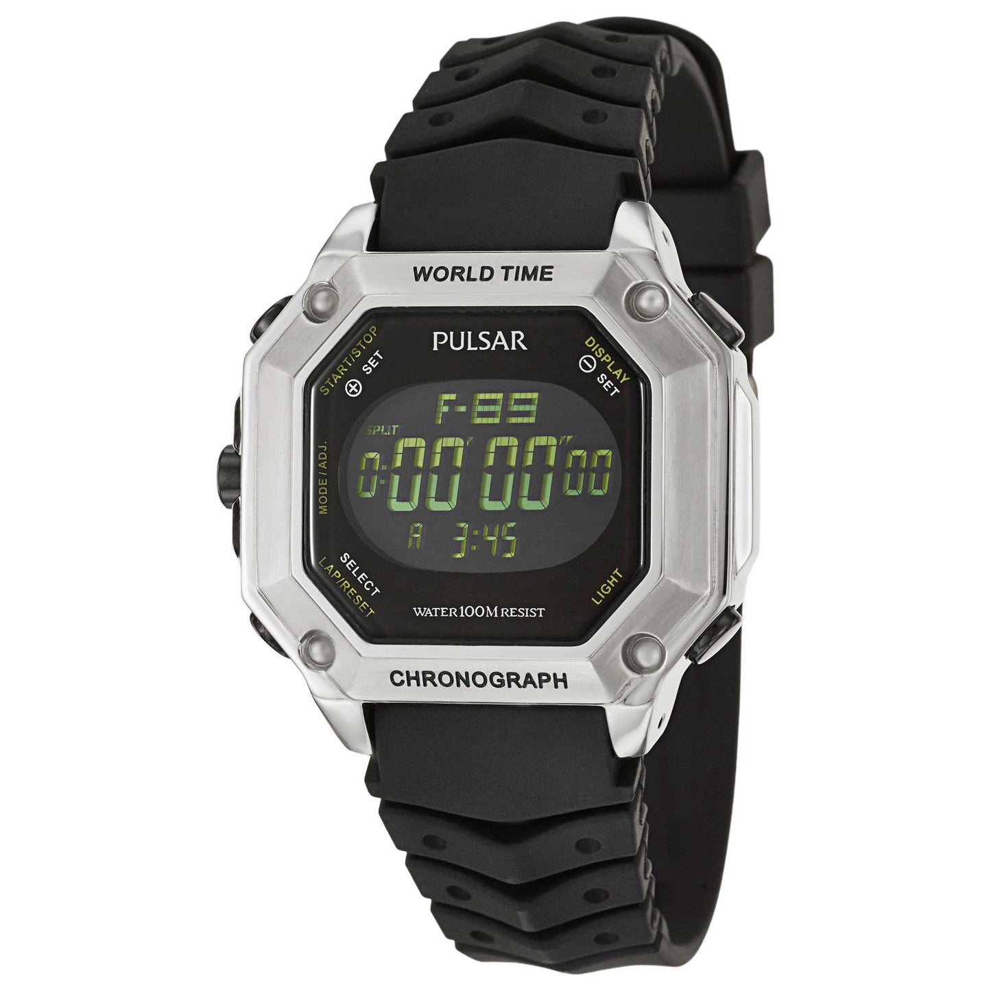 Front view of Pulsar On The Go Men's Quartz Watch PW3001