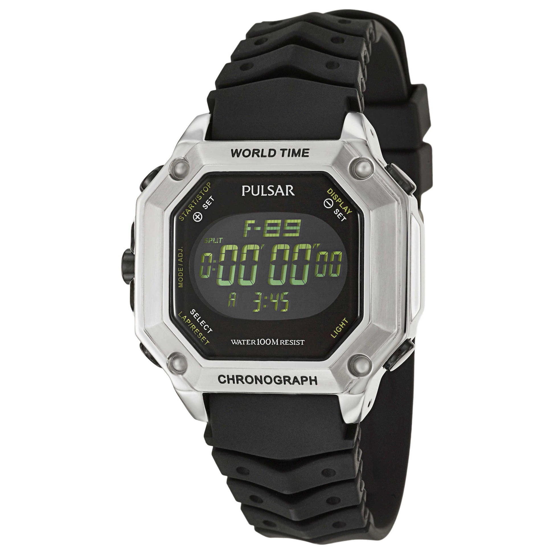 Front view of Pulsar On The Go Men's Quartz Watch PW3001
