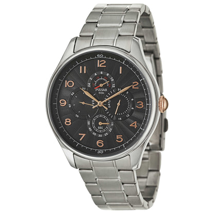 Front view of Pulsar Business Men's Japanese Quartz (Battery-Powered) Watch PW9009