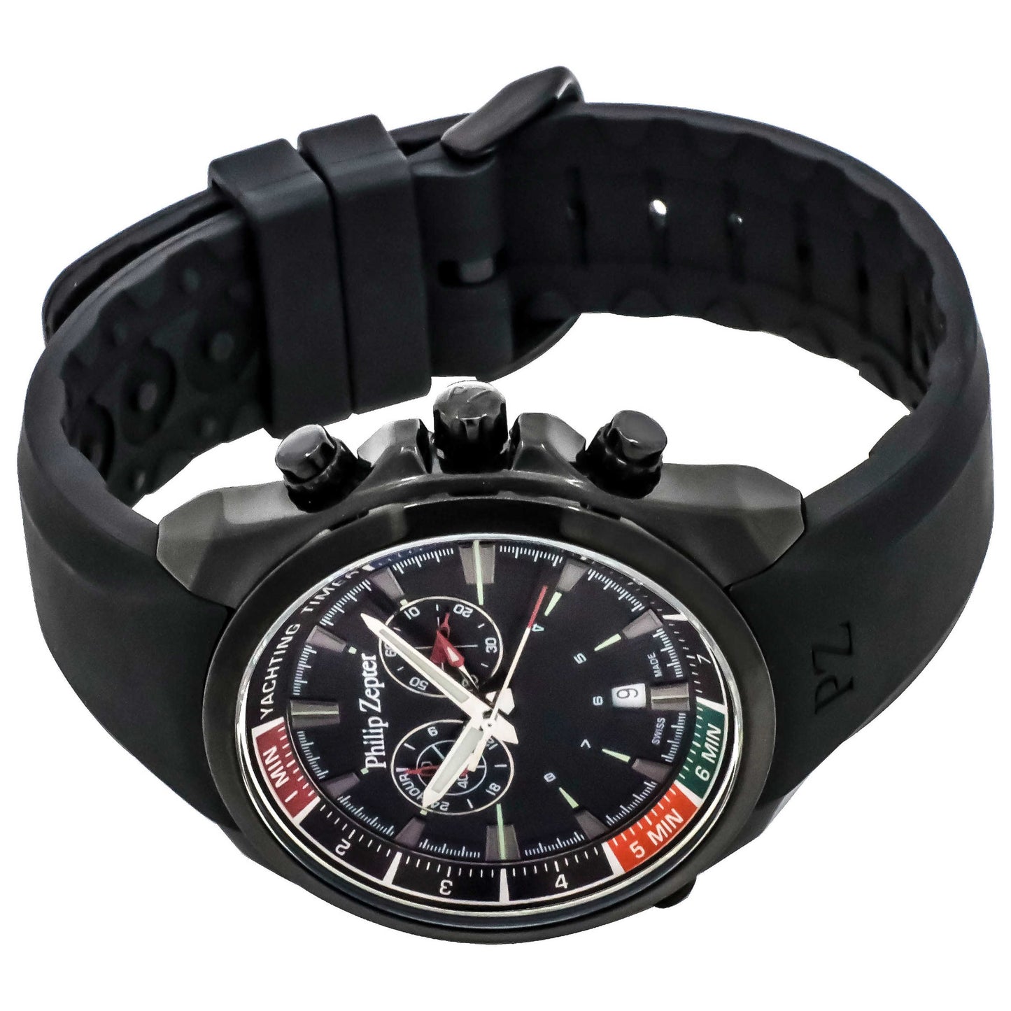 Philip Zepter Yachting Timer Men's Quartz Watch PZYT-BLK - Image #5