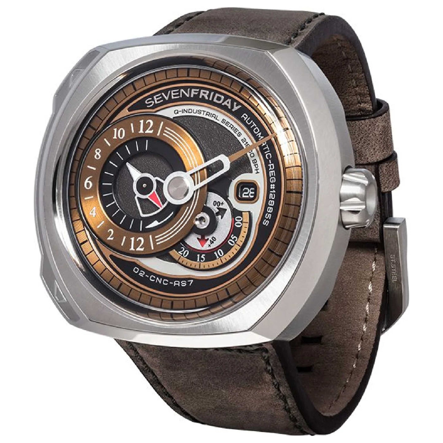 Front view of Sevenfriday Revolution Men's Automatic Watch Q2-02