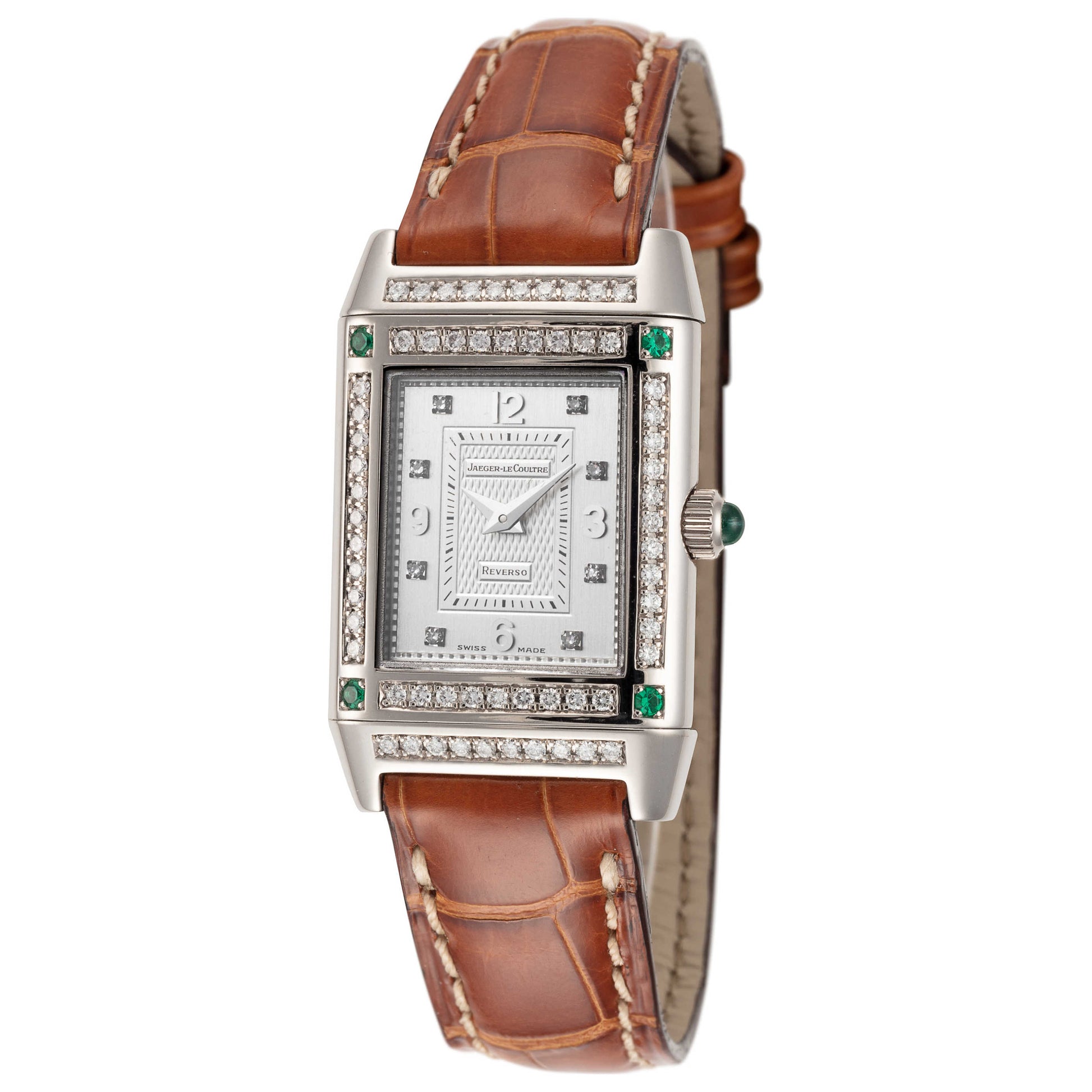 Front view of Jaeger-LeCoultre Reverso Joaillerie Women's Watch Q2673402-PO