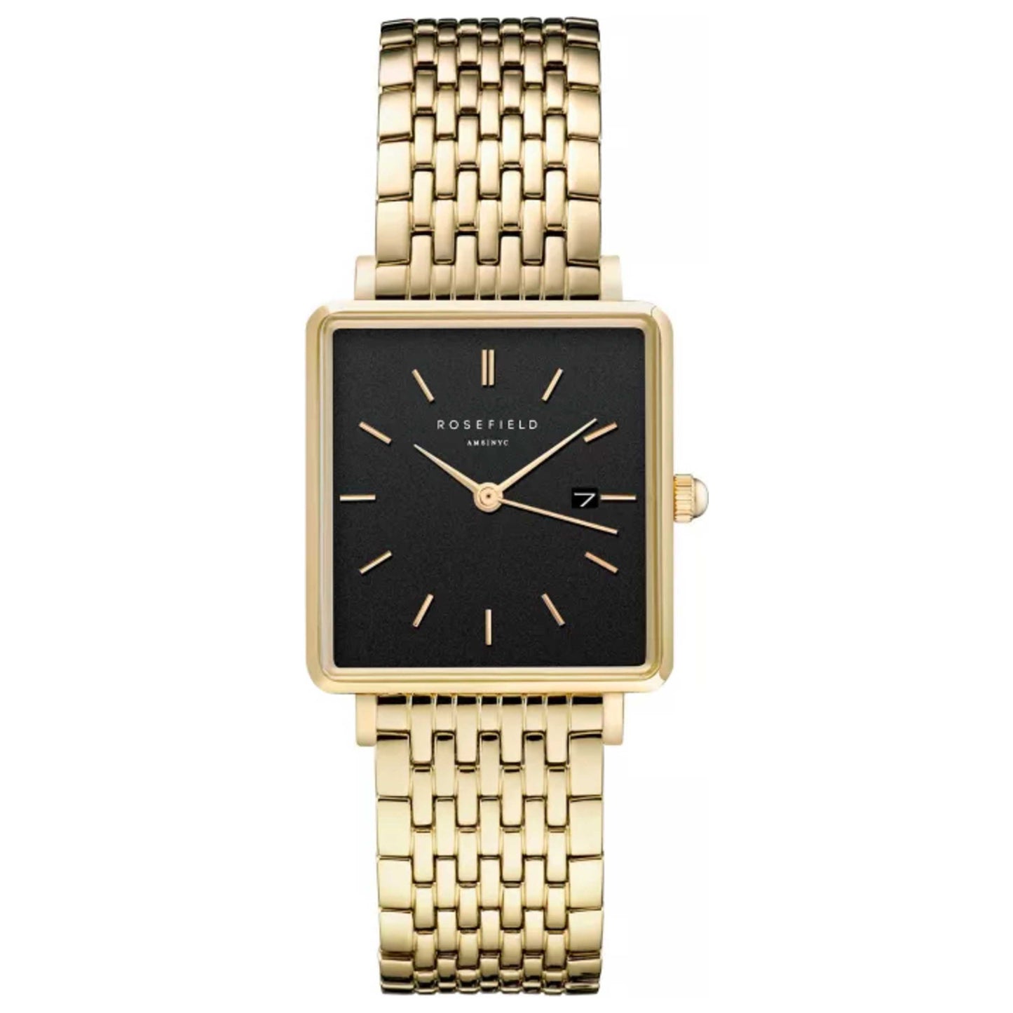 Front view of Rosefield Boxy Women's Quartz Watch QBSG-Q017