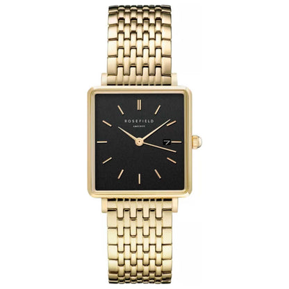 Front view of Rosefield Boxy Women's Quartz Watch QBSG-Q017