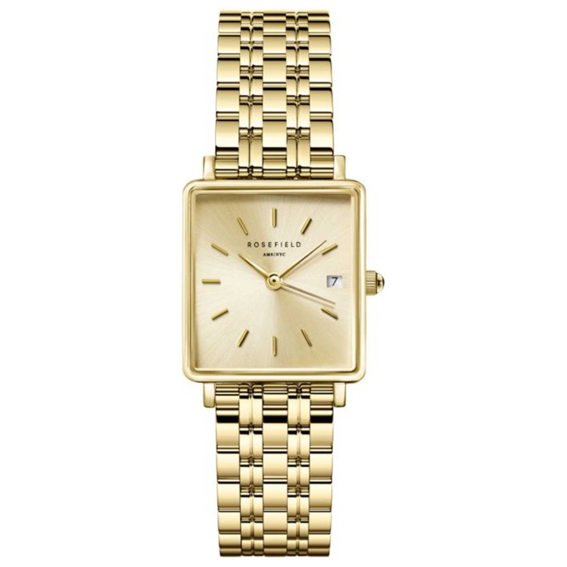 Front view of Rosefield Boxy Women's Quartz Watch QCGSG-Q048