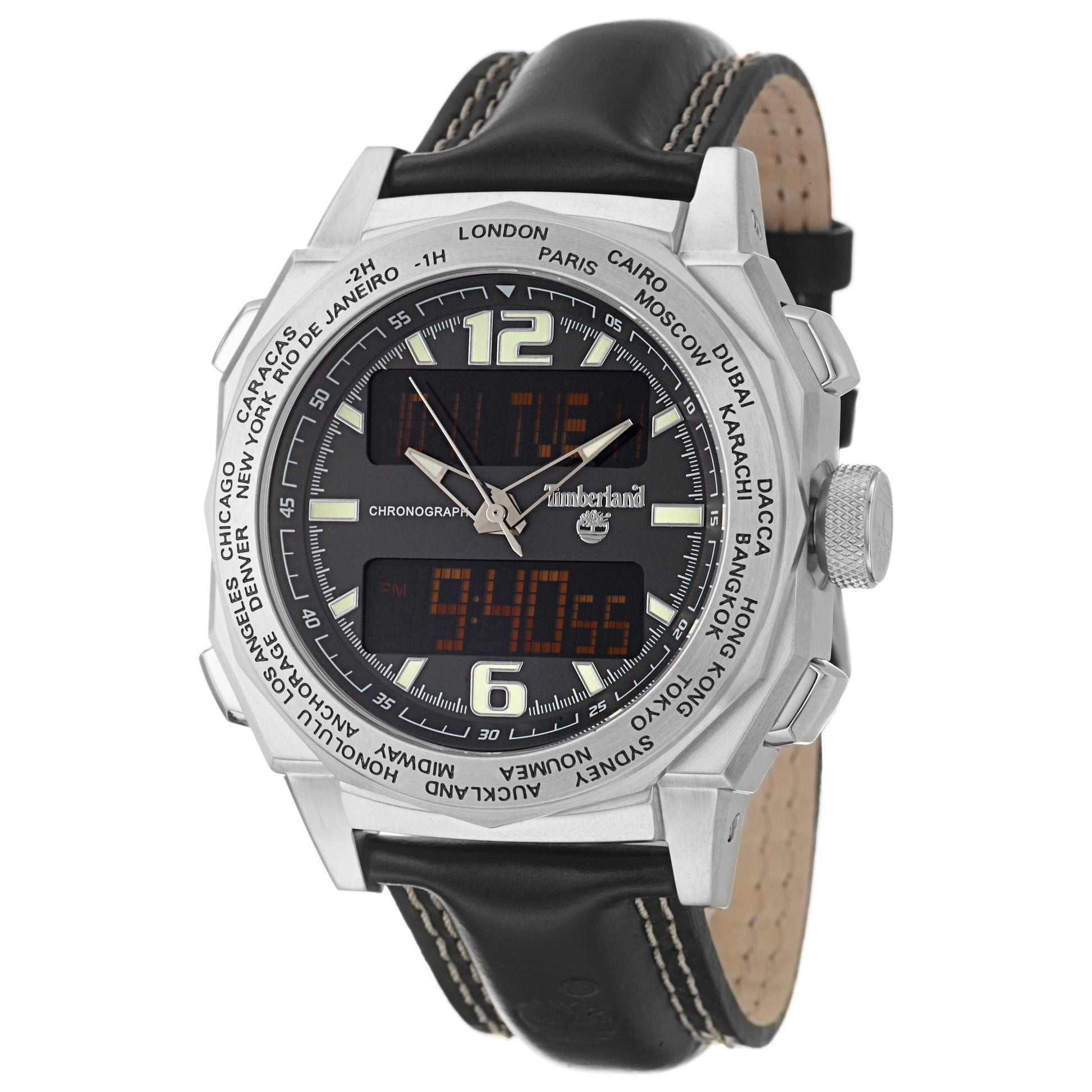 Front view of Timberland Steprock Men's Quartz Watch QT7161101