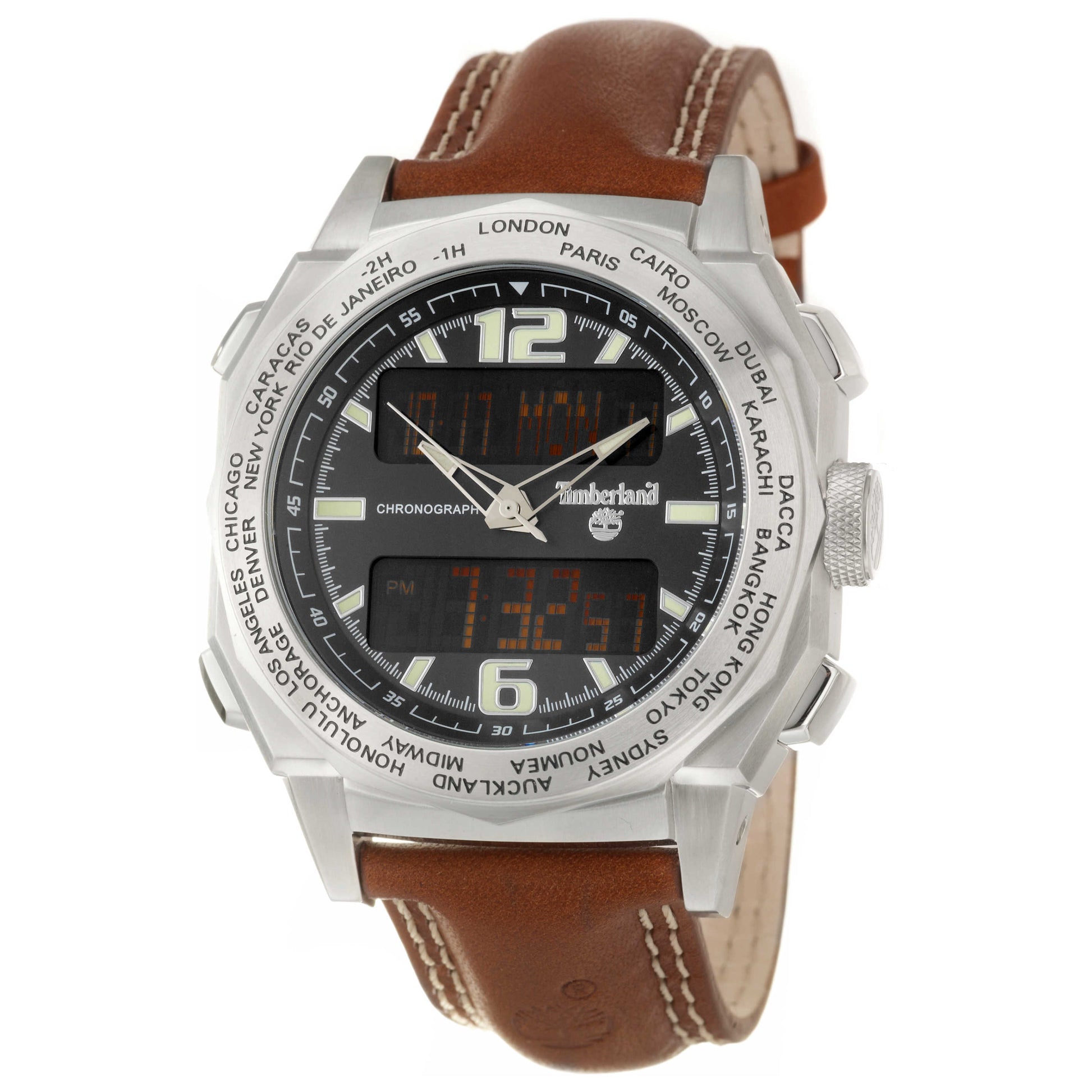 Front view of Timberland Steprock Men's Quartz Watch QT7162101