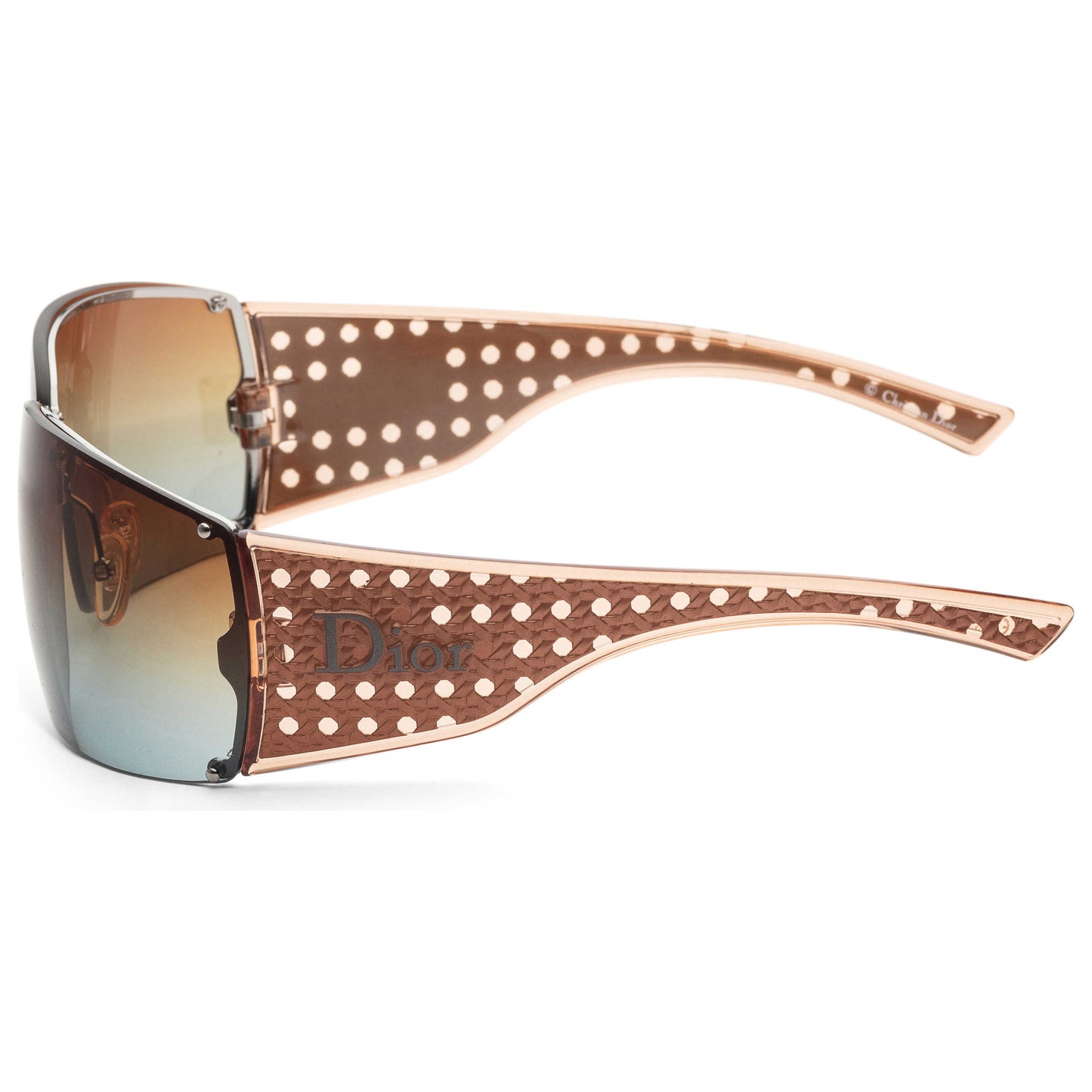 Left view of Christian Dior Quadrille Women's Sunglasses QUADRFS-0QHQ-KI