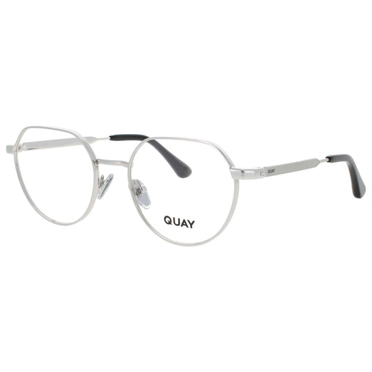 Front view of Quay Unisex Eyeglasses QUAY-OG-OF-2522-SLV-RX