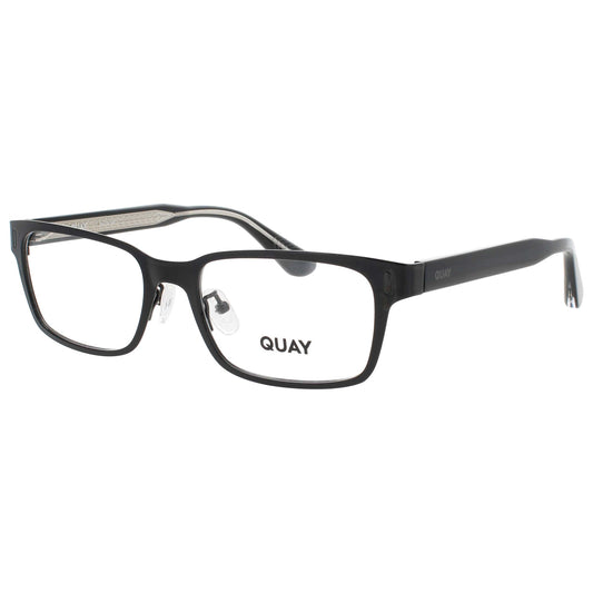 Front view of Quay Unisex Eyeglasses QUAY-OG-OF-2607-BLK-RX