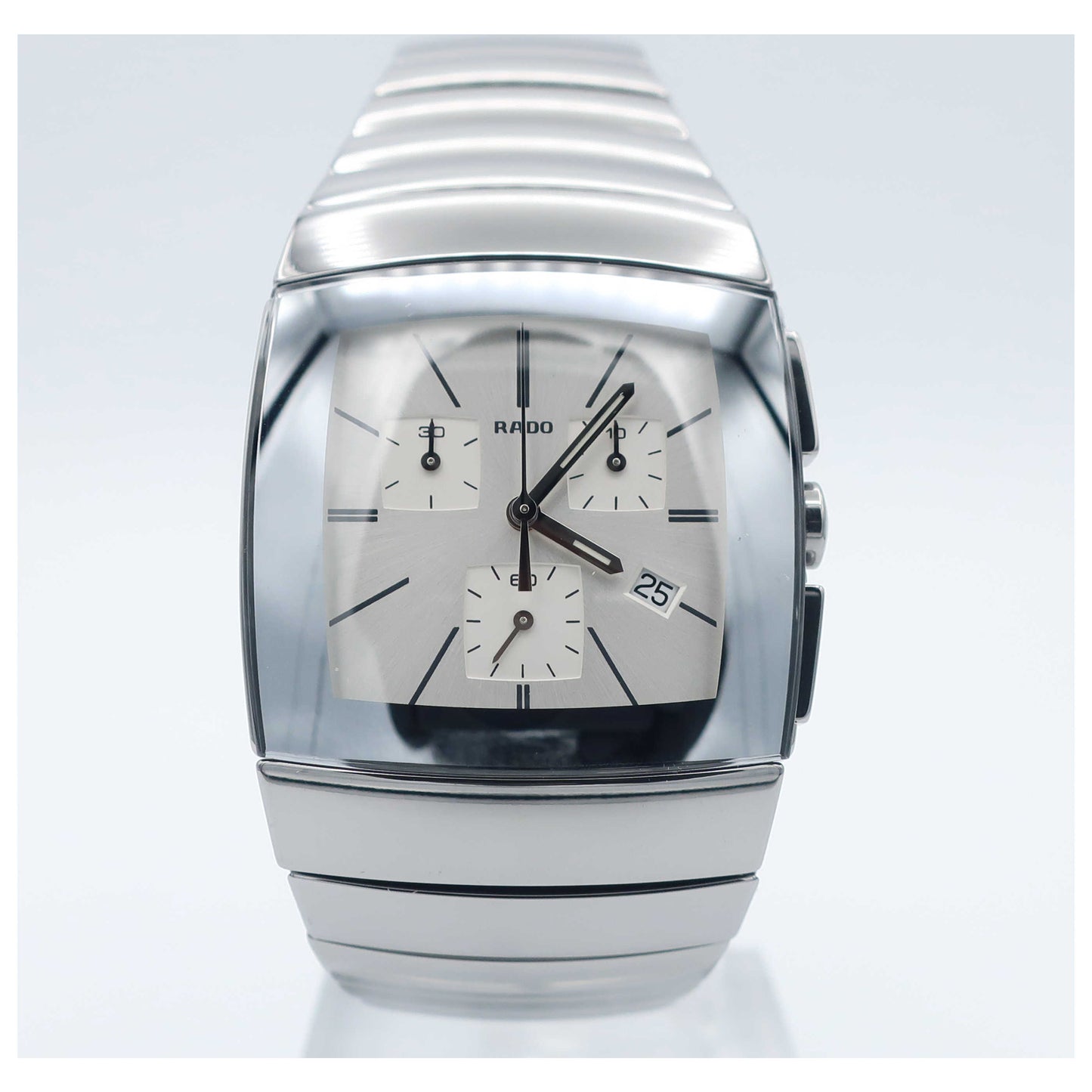 Front view of Rado Sintra Men's Swiss Quartz (Battery-Powered) Watch R13434122-SD