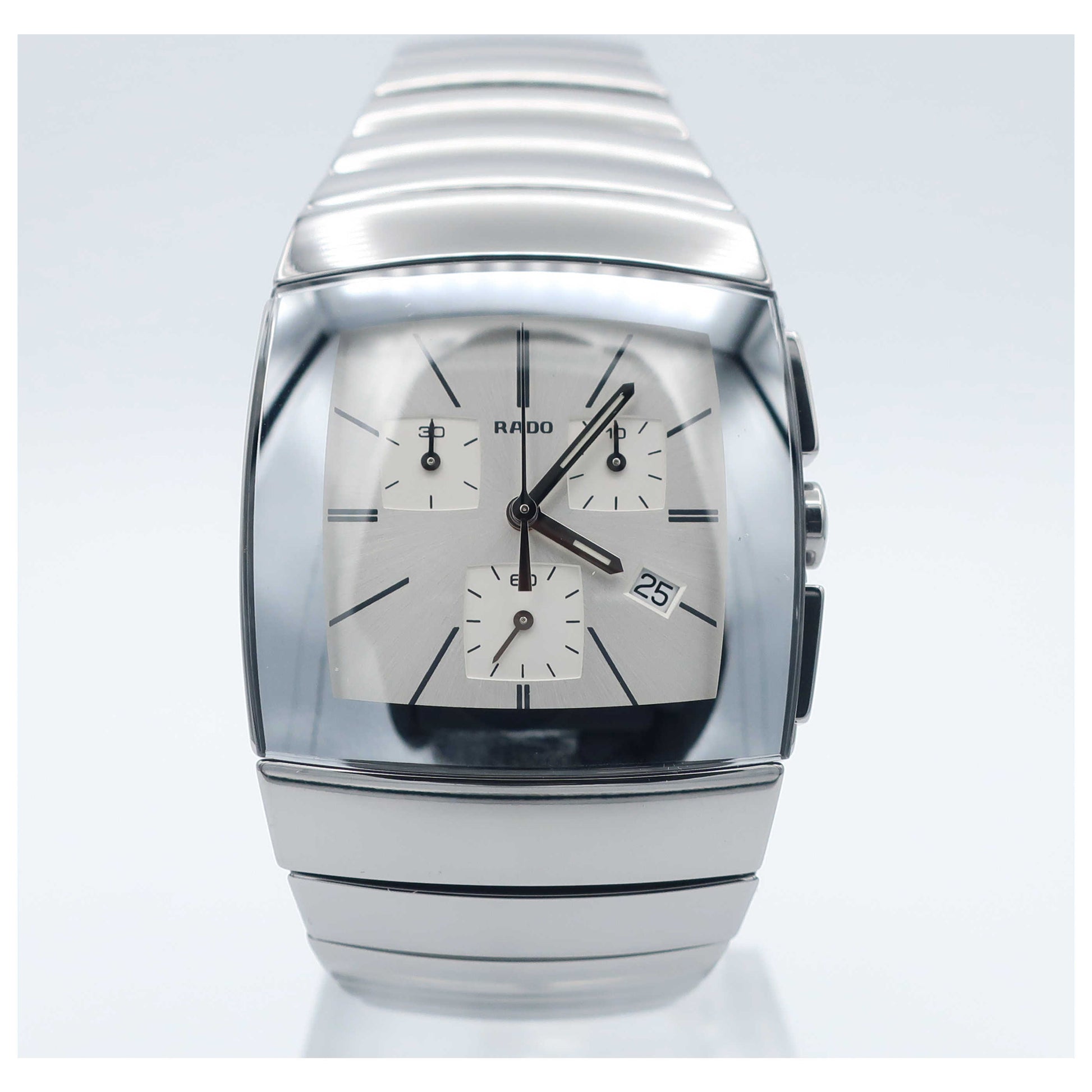 Front view of Rado Sintra Men's Swiss Quartz (Battery-Powered) Watch R13434122-SD