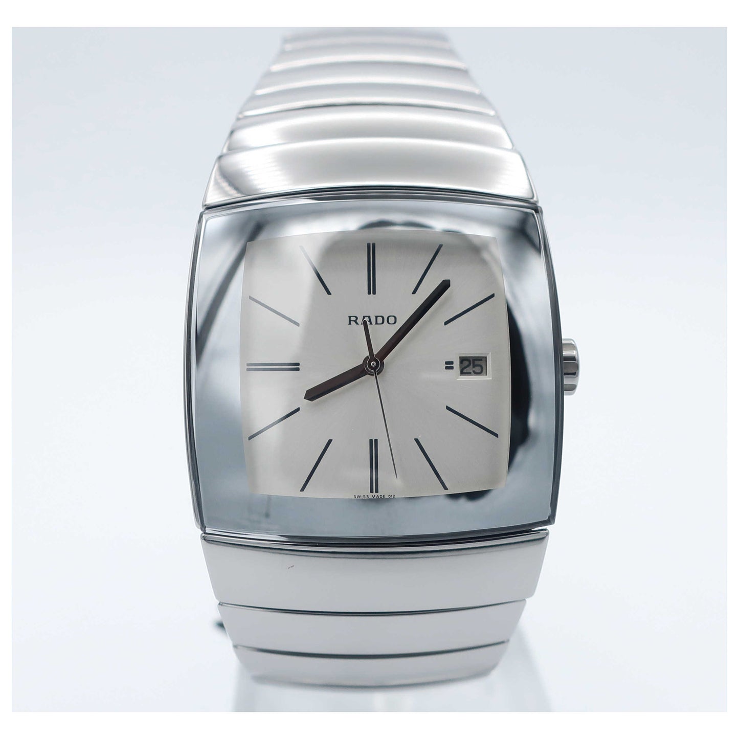 Front view of Rado Sintra Men's Swiss Quartz (Battery-Powered) Watch R13719122-SD
