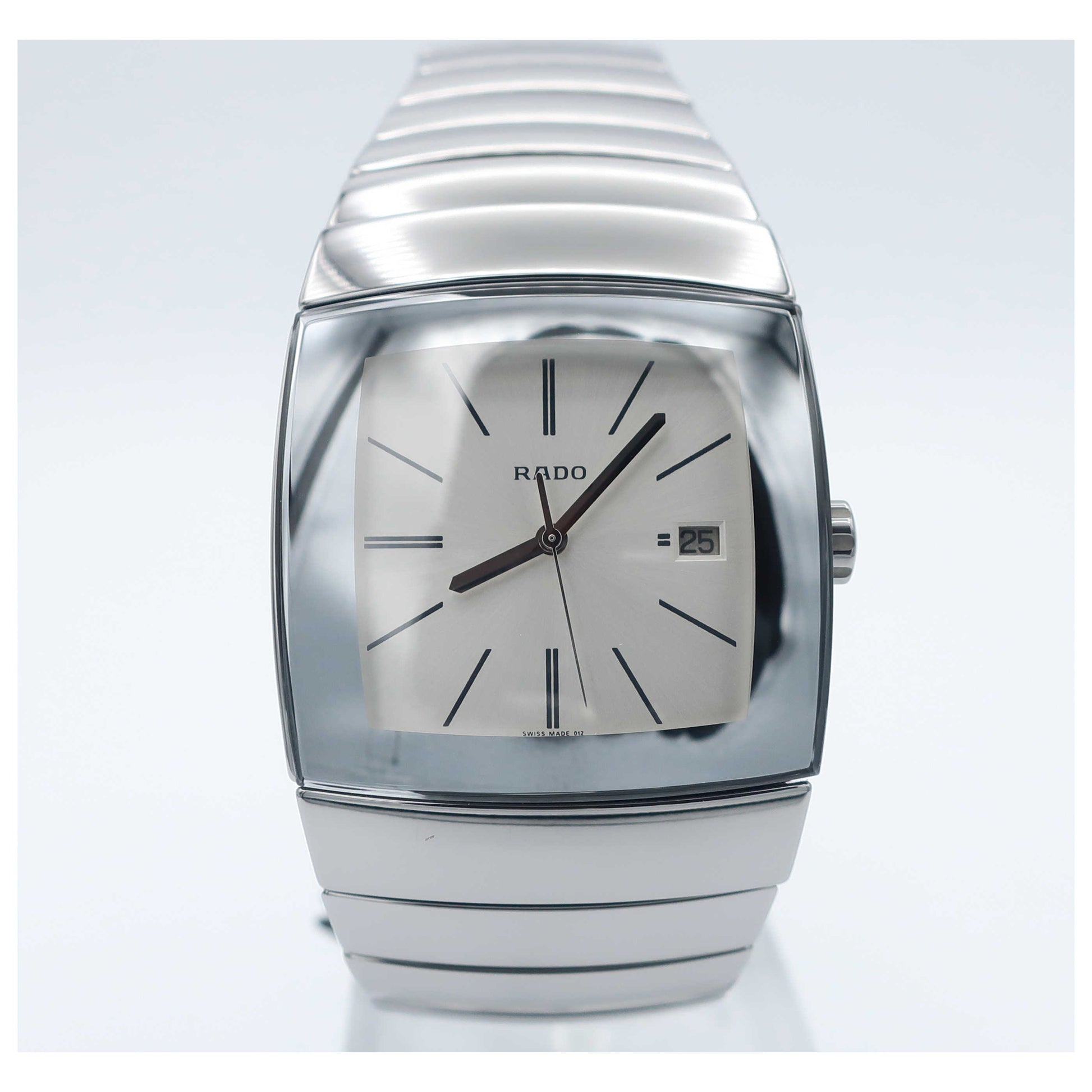 Front view of Rado Sintra Men's Swiss Quartz (Battery-Powered) Watch R13719122-SD