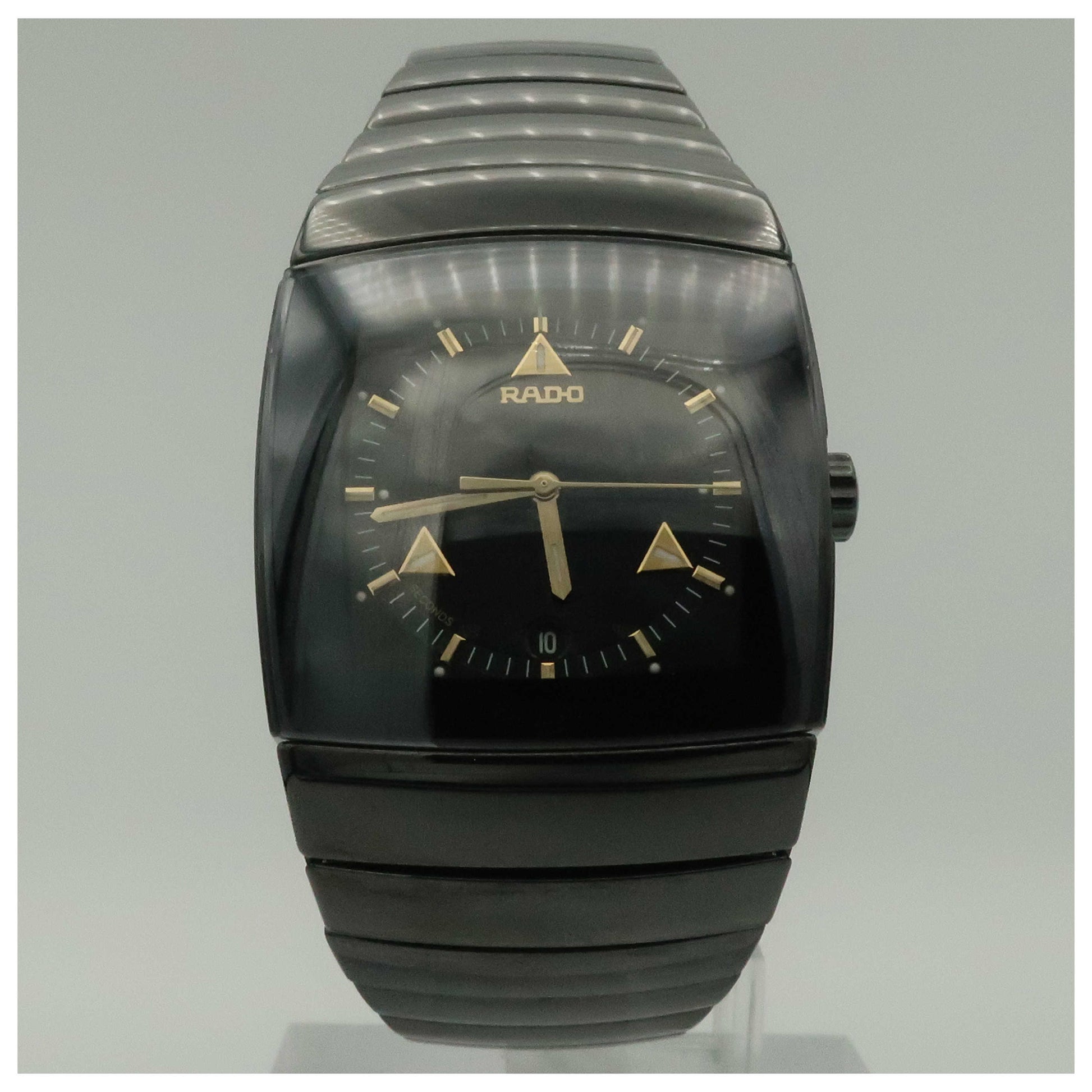 Front view of Rado Sintra Men's Swiss Quartz (Battery-Powered) Watch R13723172-PO