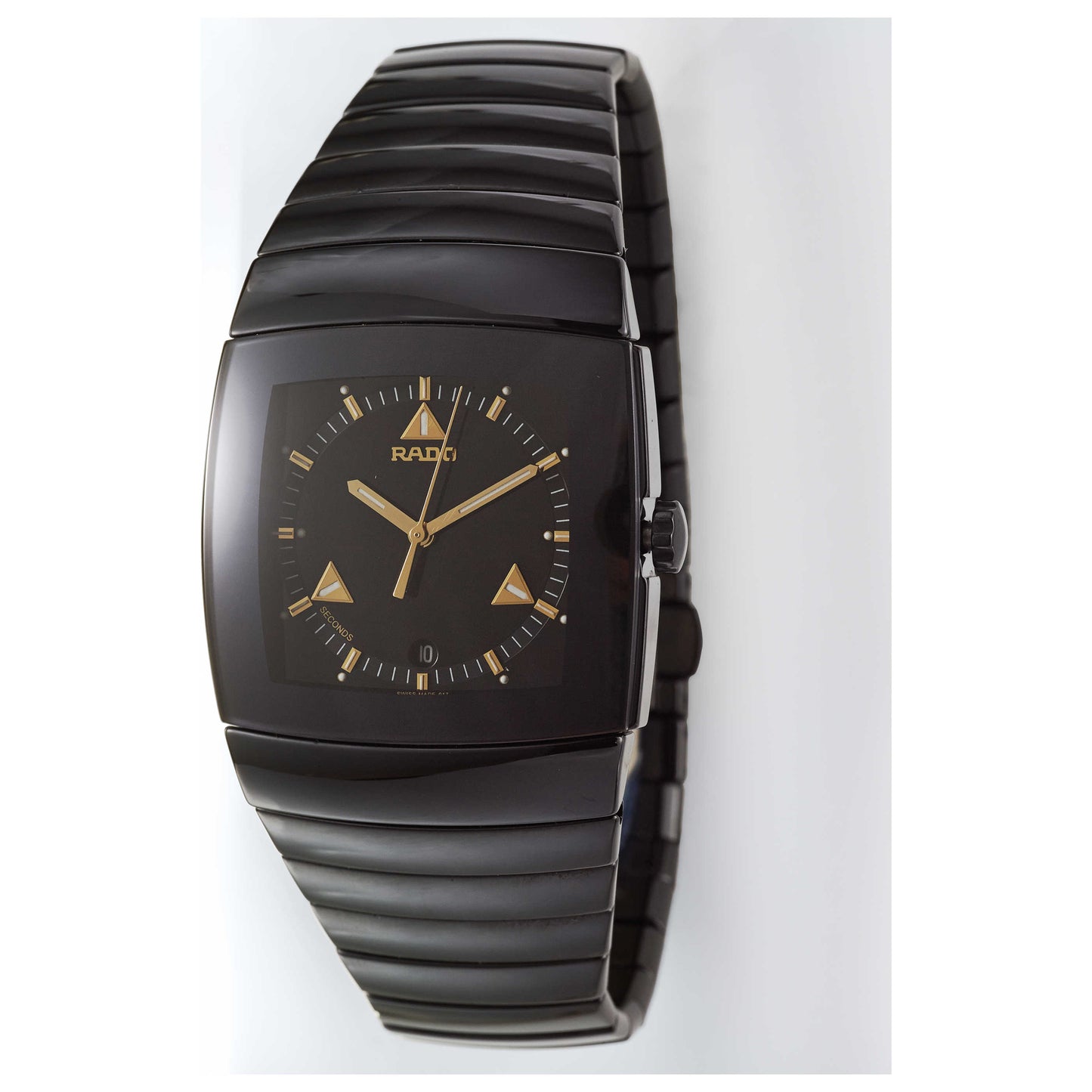 Front view of Rado Sintra Men's Swiss Quartz (Battery-Powered) Watch R13723172-SD