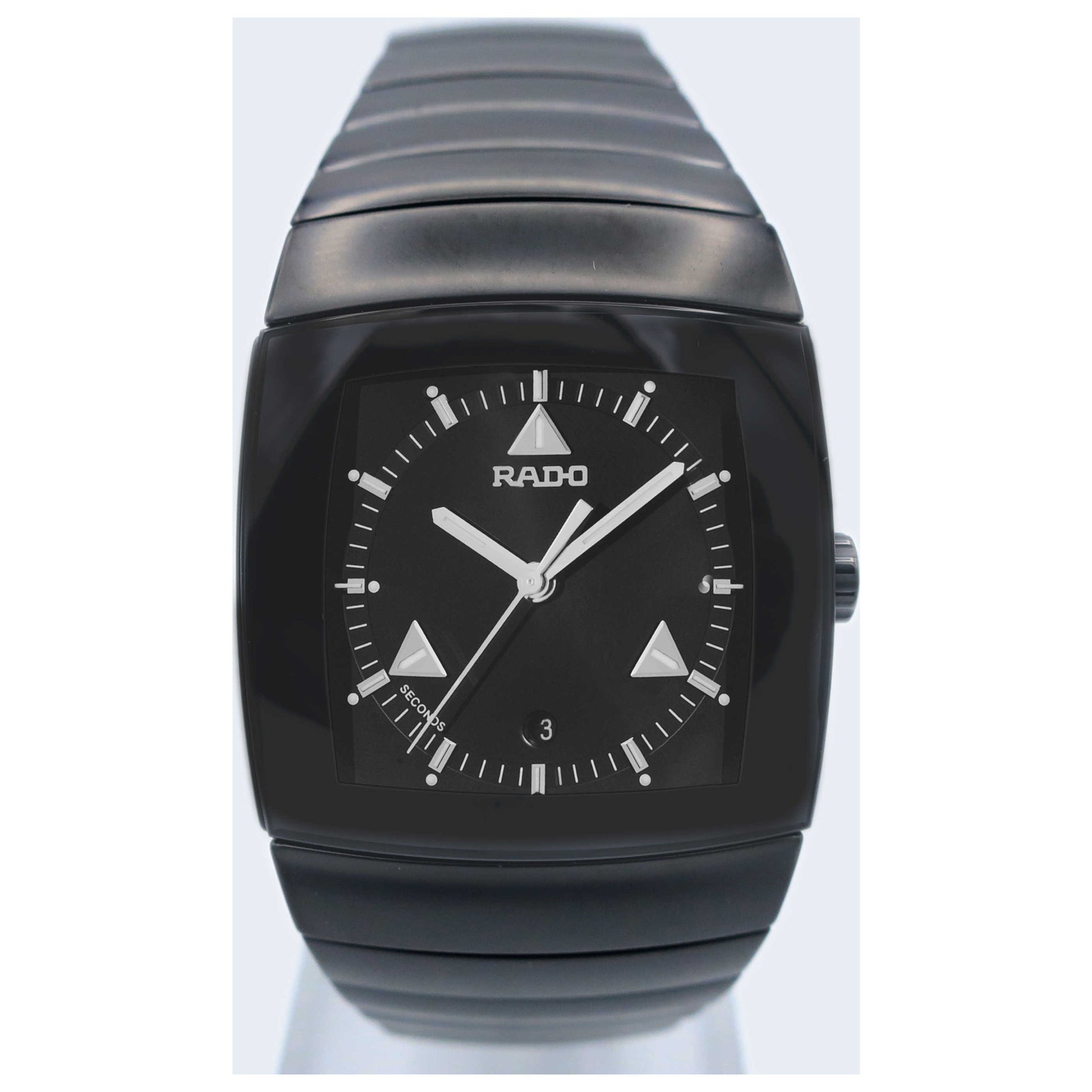 Front view of Rado Sintra Men's Swiss Quartz (Battery-Powered) Watch R13766152-SD