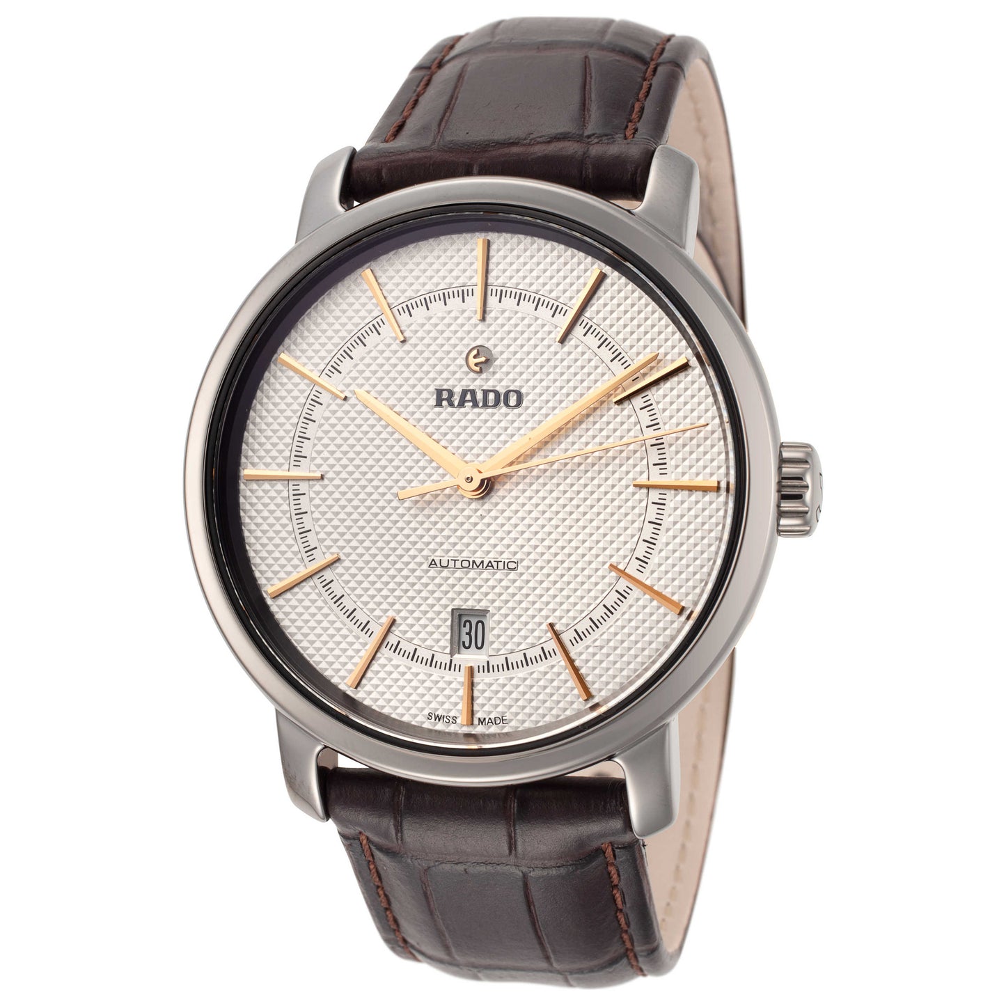 Front view of Rado DiaMaster Men's Automatic Watch R14074096